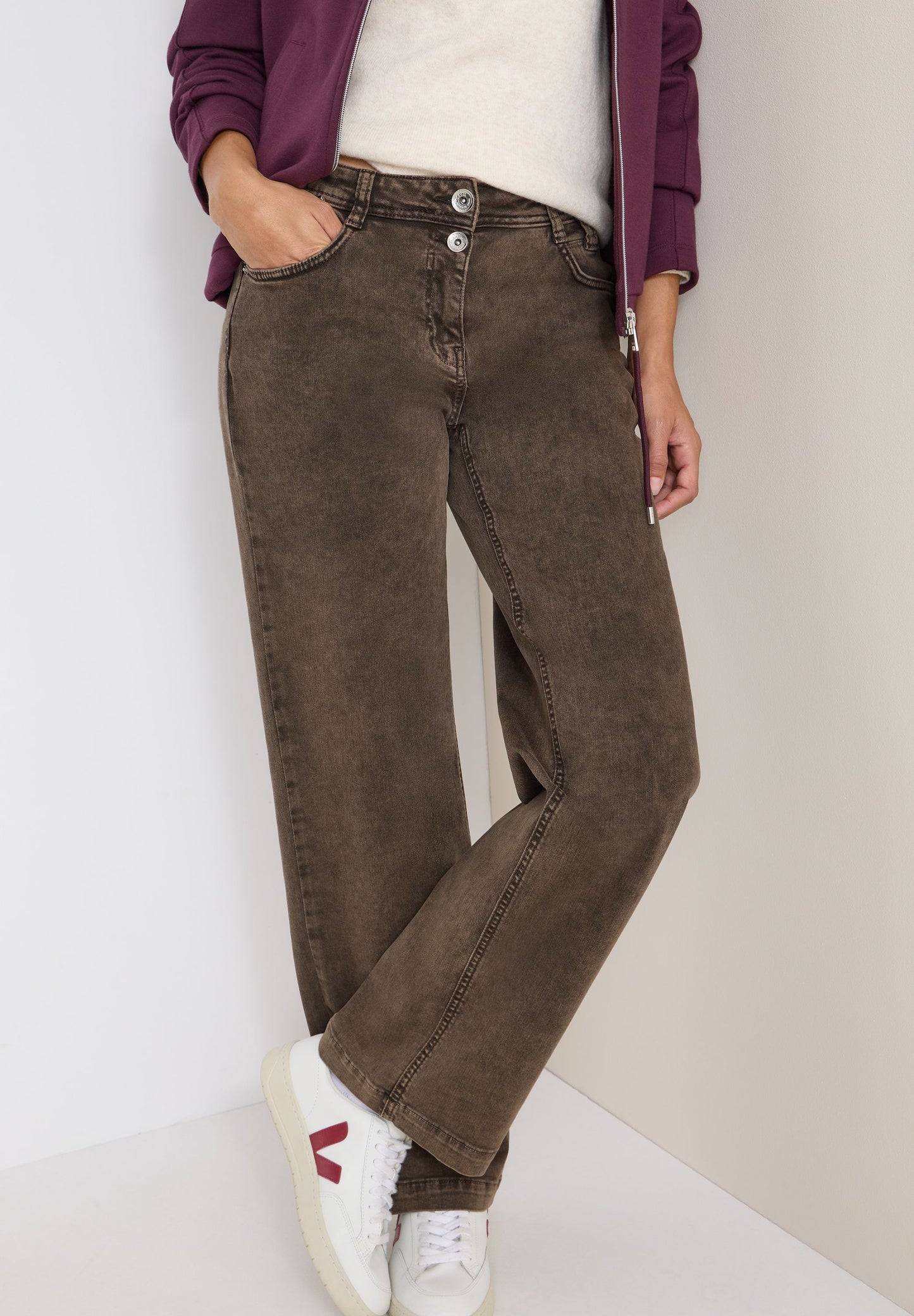 Cecil Damen Jeans braun