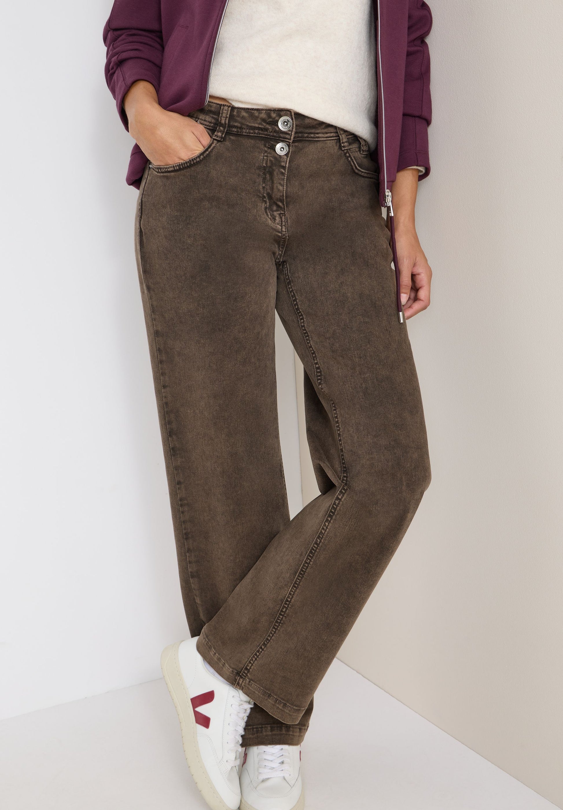 Cecil Damen Jeans braun
