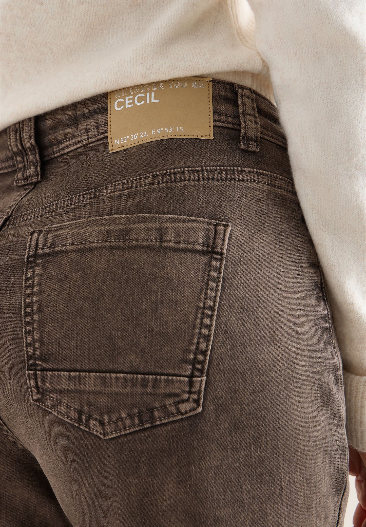 Cecil Damen Jeans braun