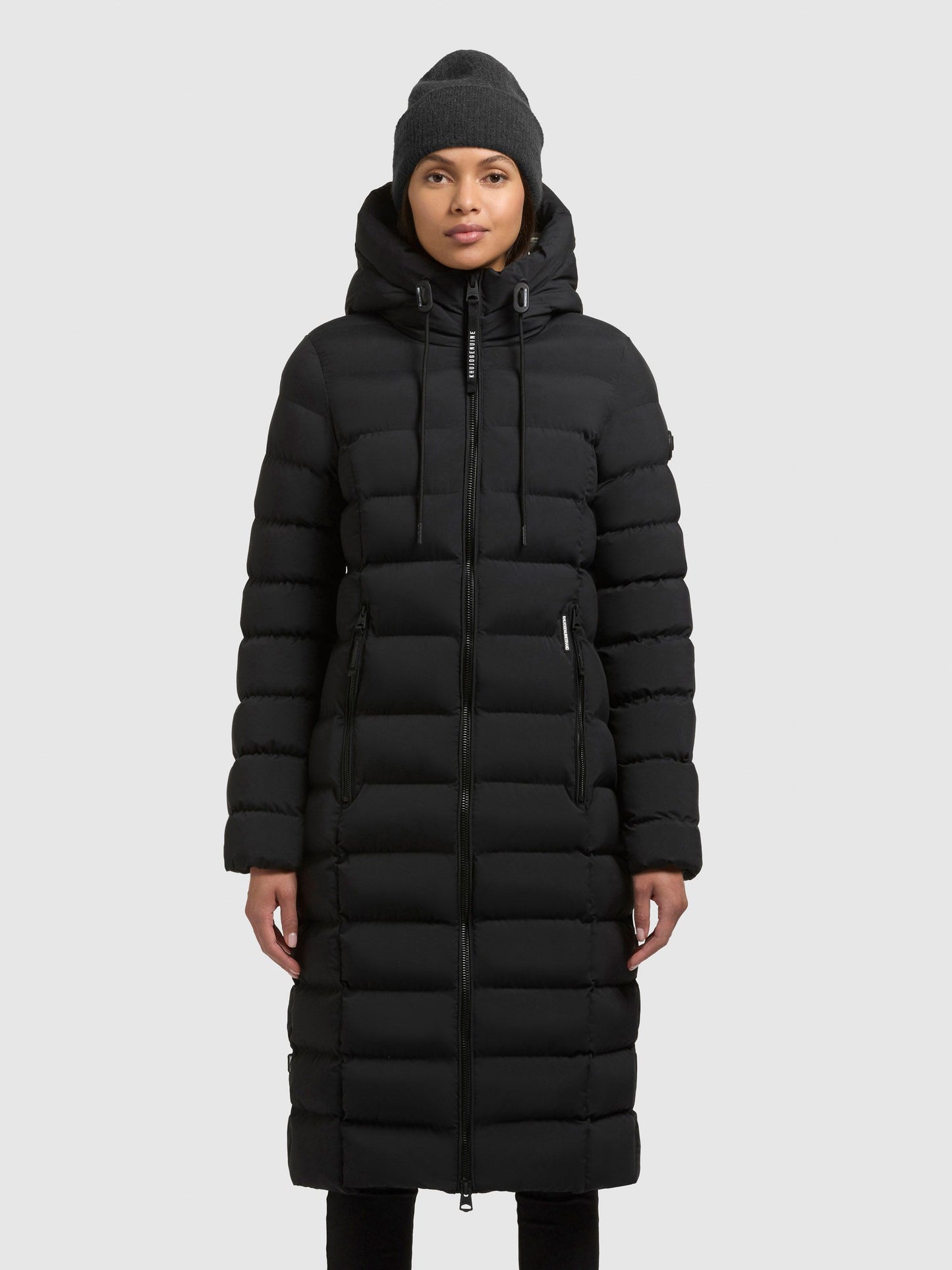 Khujo Damen Mantel Simmie2 schwarz