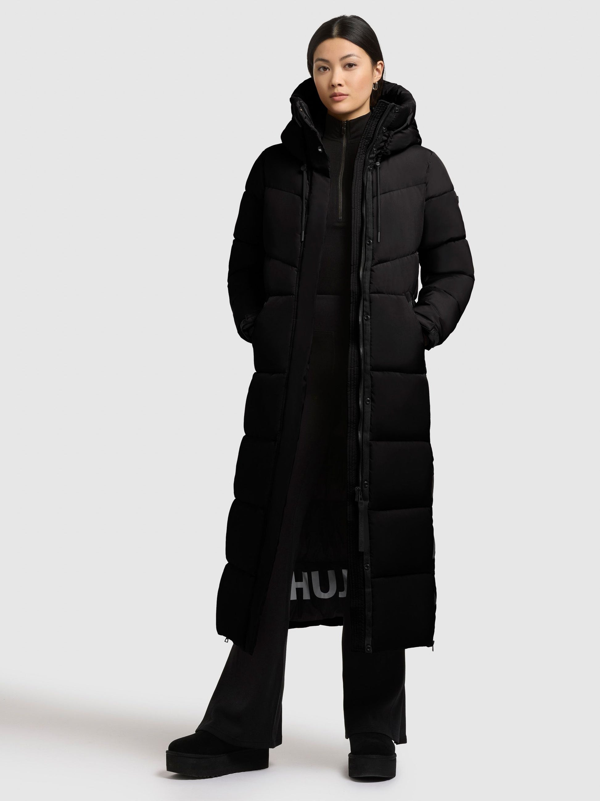 Khujo Damen Mantel Shimanta5 schwarz