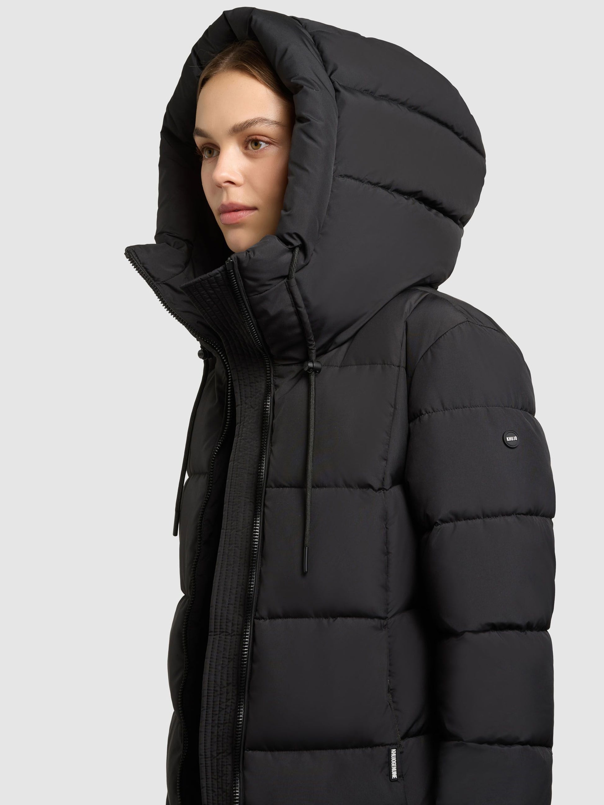 Khujo Damen Mantel Deria 4 schwarz