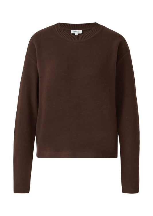 s.Oliver Damen Sweatshirt braun