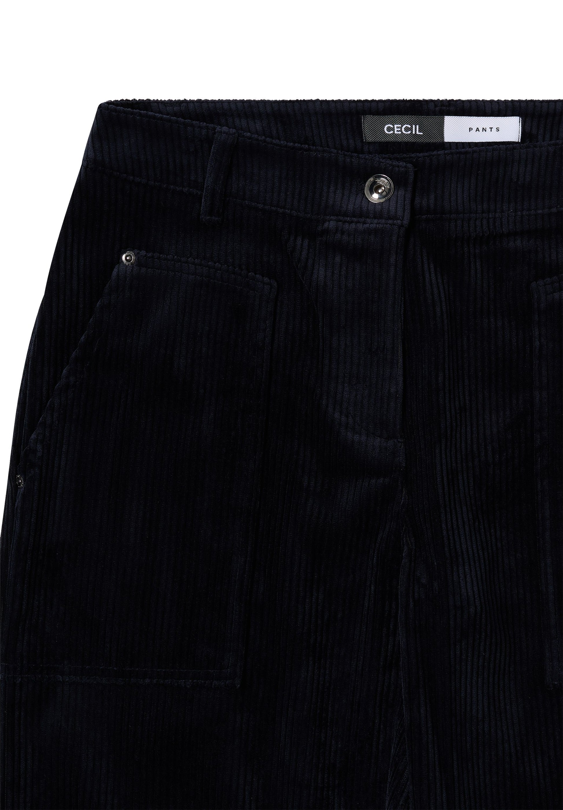 Cecil Damen Cordhose blau
