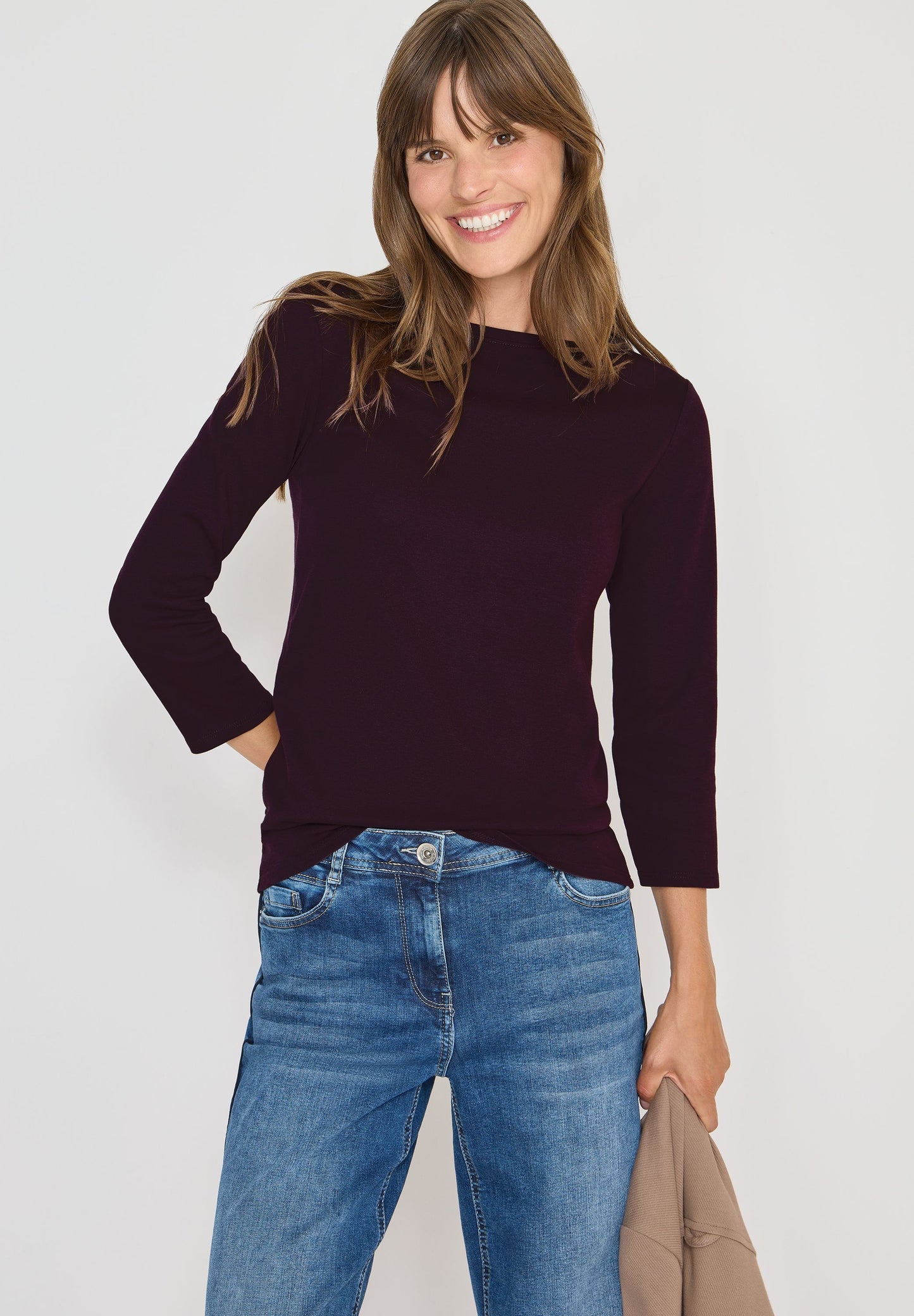 Cecil Damen Basic Shirt rot
