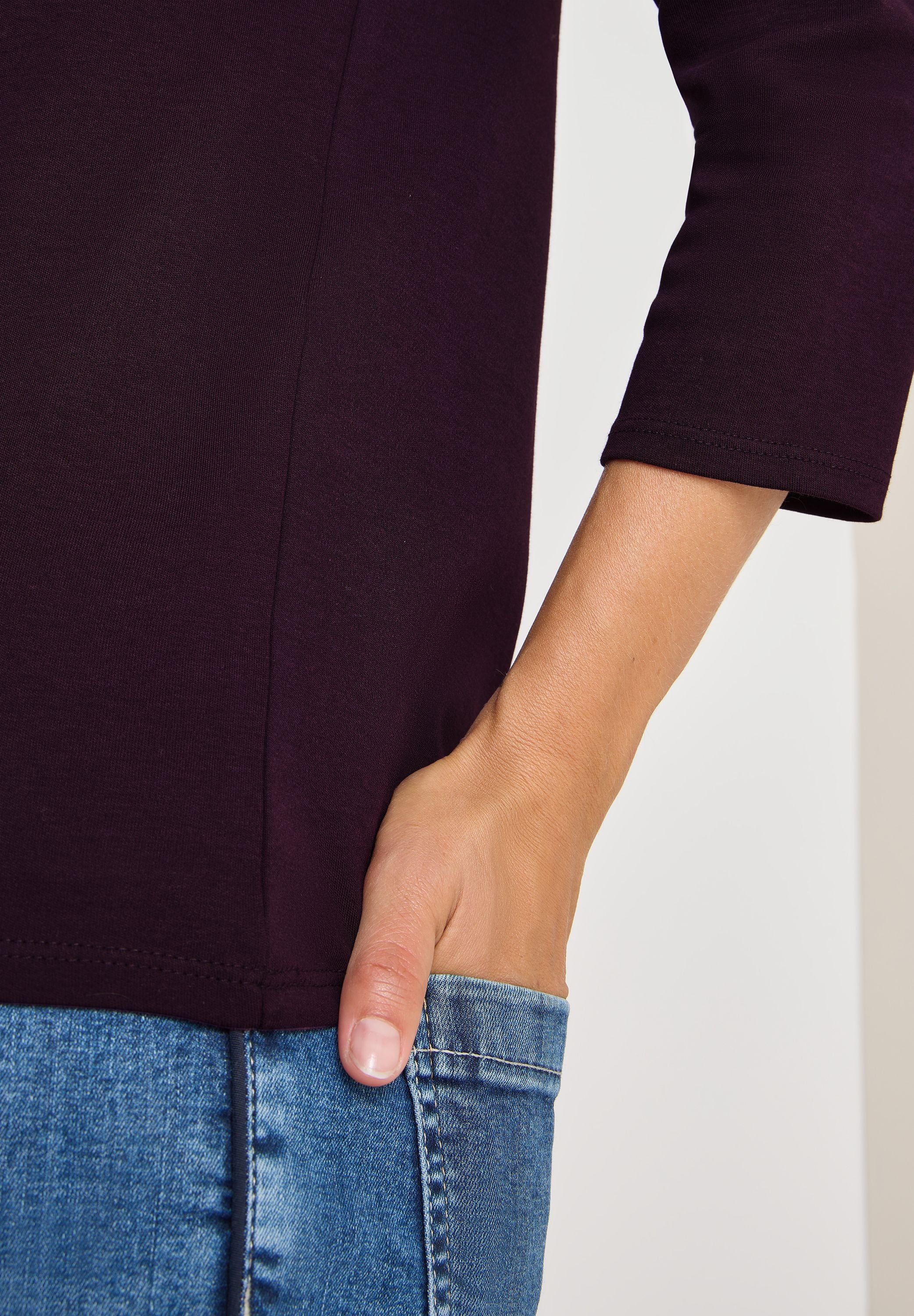 Cecil Damen Basic Shirt rot