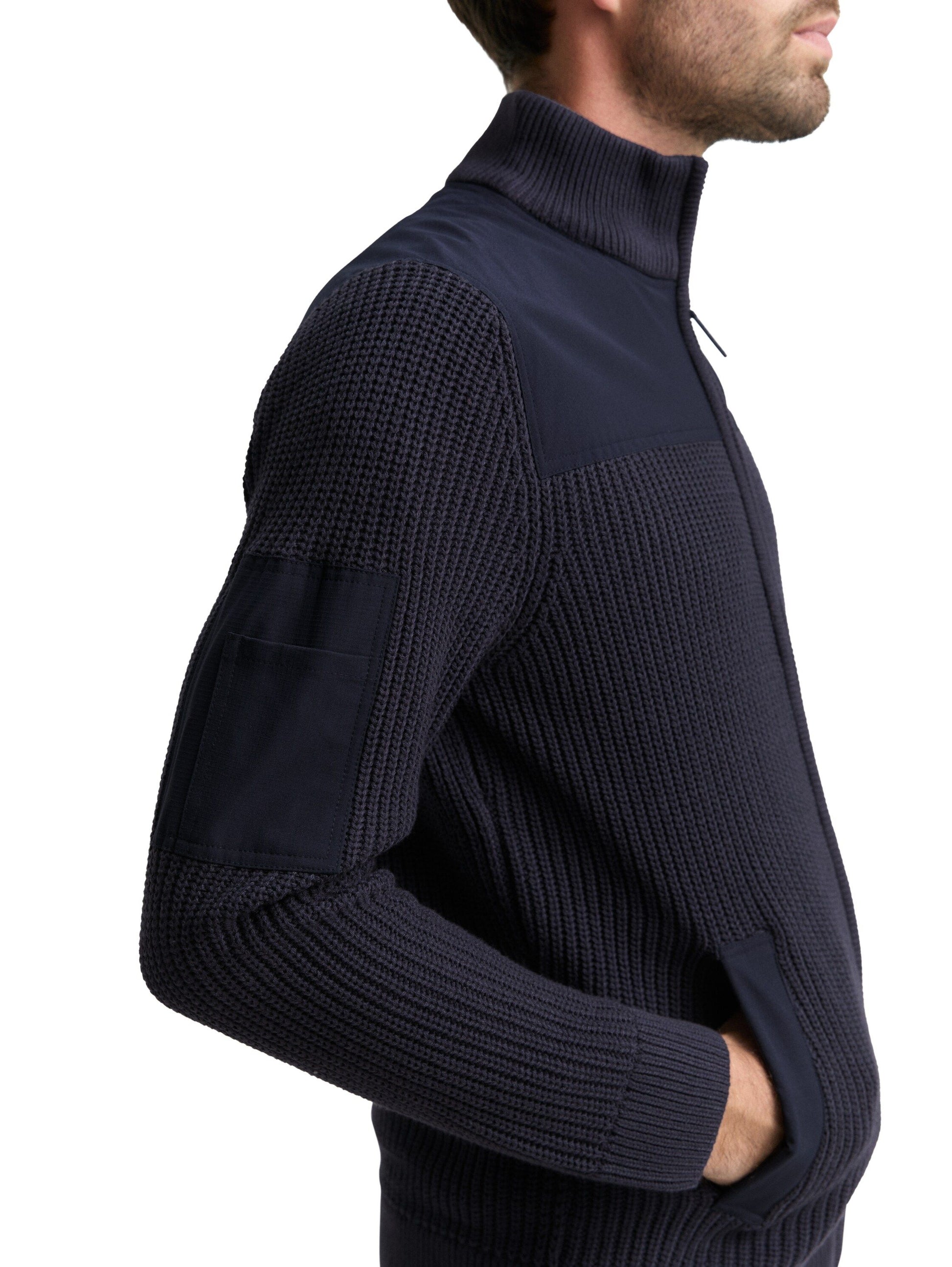 Tom Tailor Herren Strickjacke blau