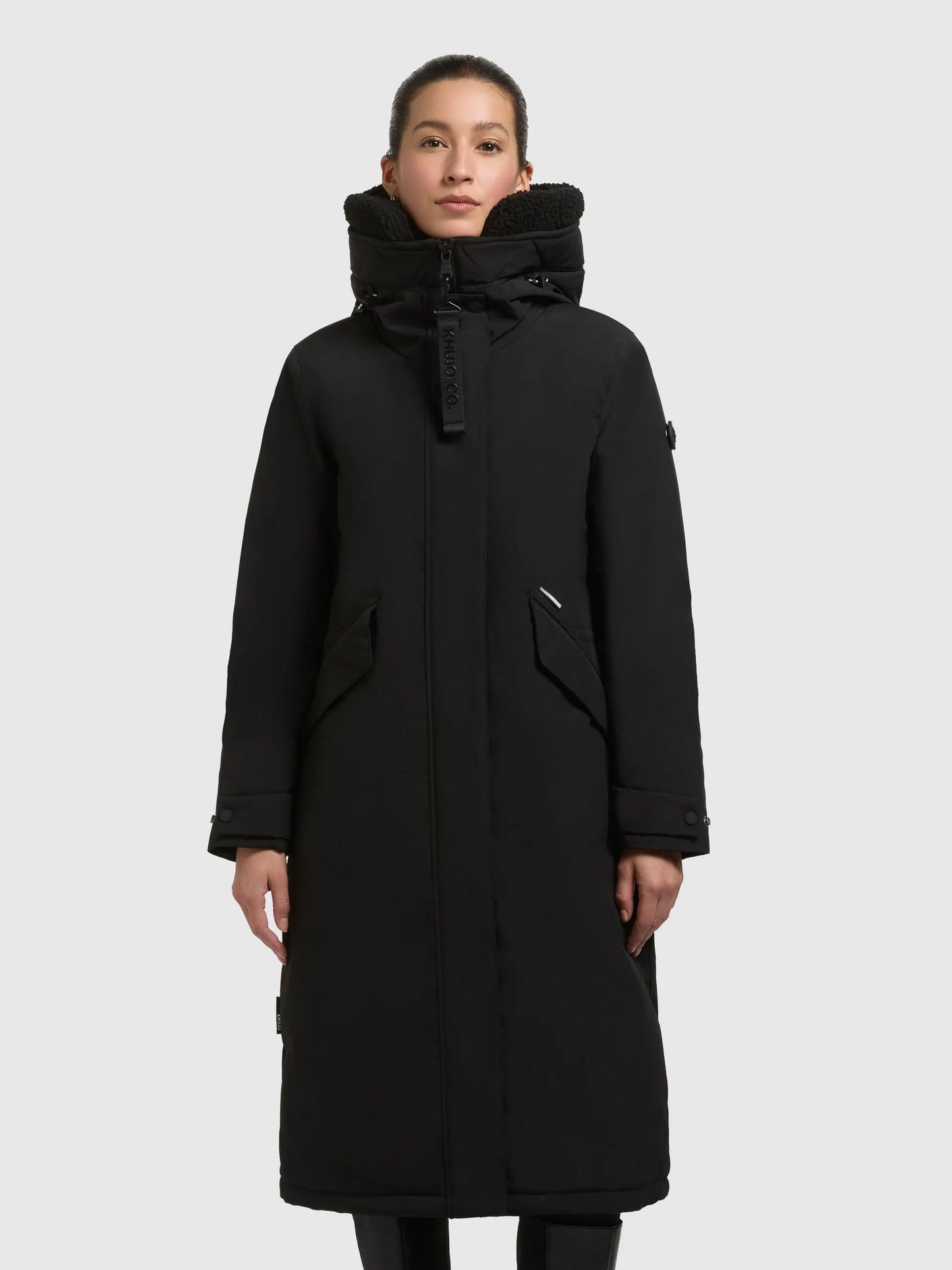 khujo Damen Mantel Agneta2 schwarz