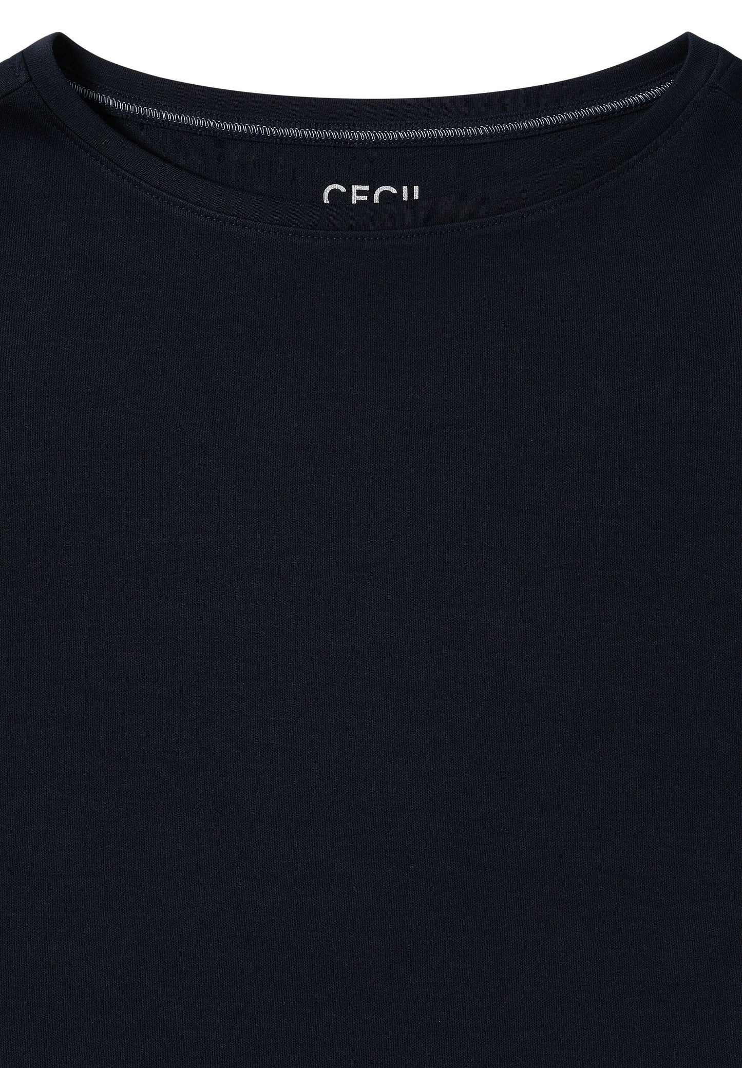 Cecil Damen Basic Shirt blau
