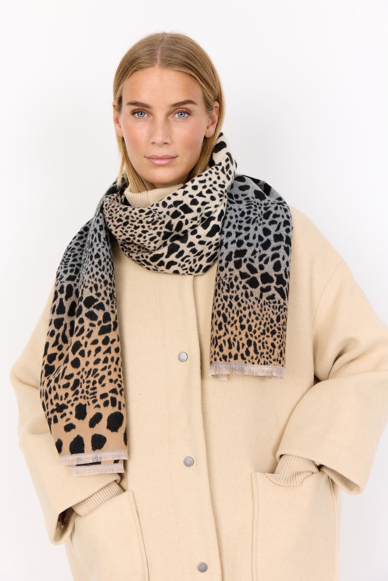 Soyaconcept Damen Schal schwarz