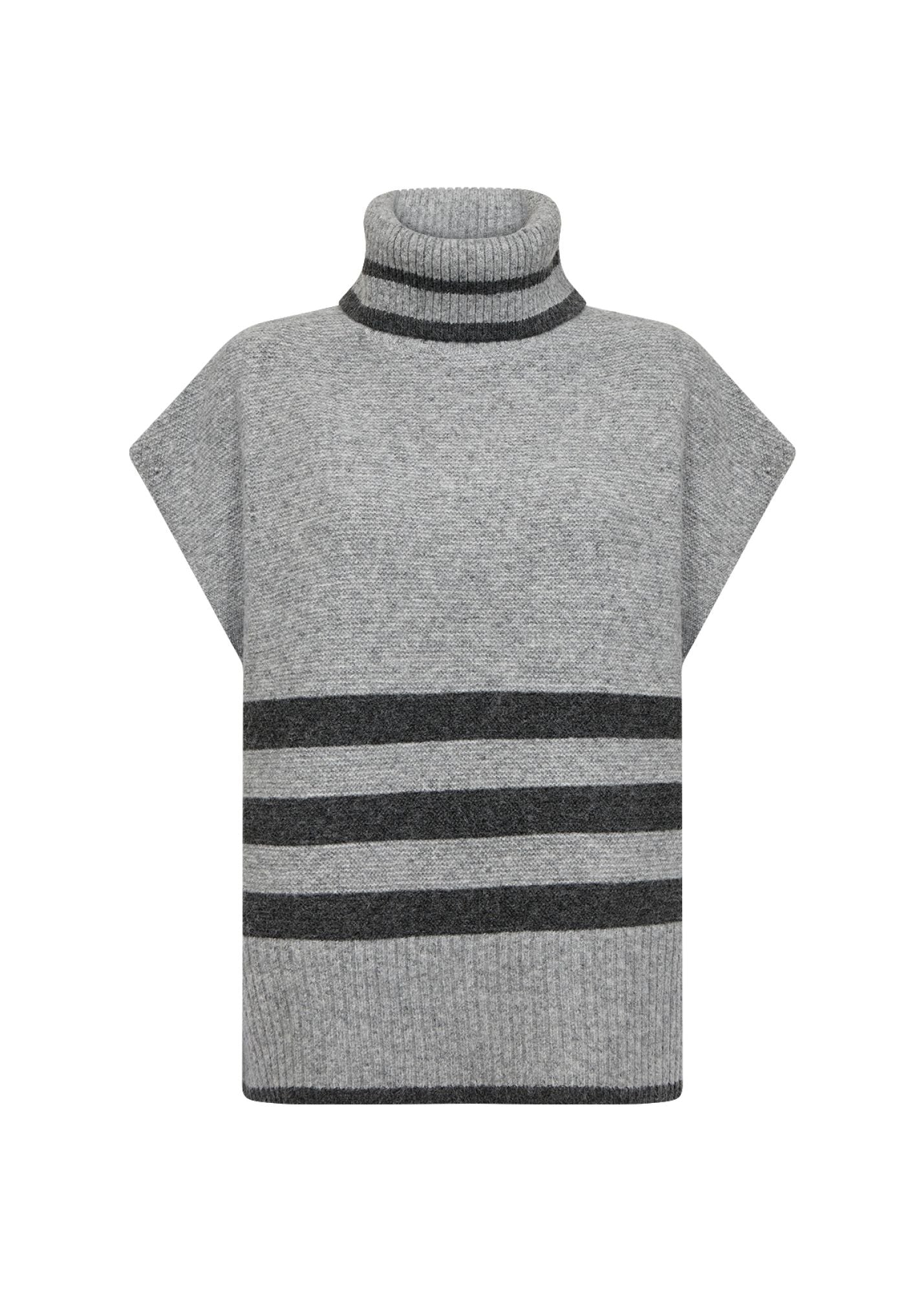 Soyaconcept Damen Strickweste grau