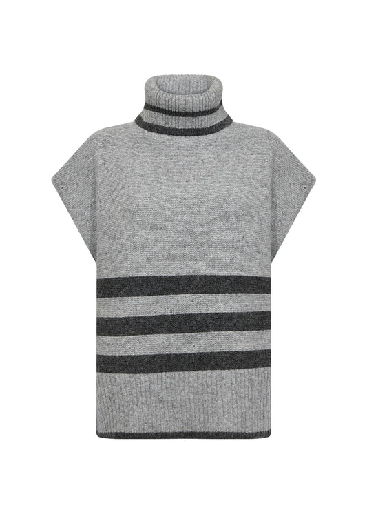 Soyaconcept Damen Strickweste grau