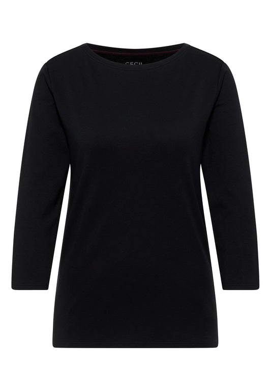 Cecil Damen Basic Shirt XXL schwarz