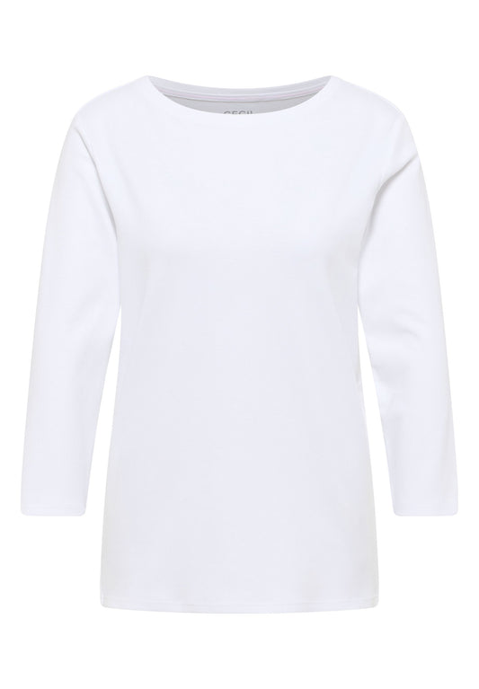 Cecil Damen Basic Shirt XXL weiß