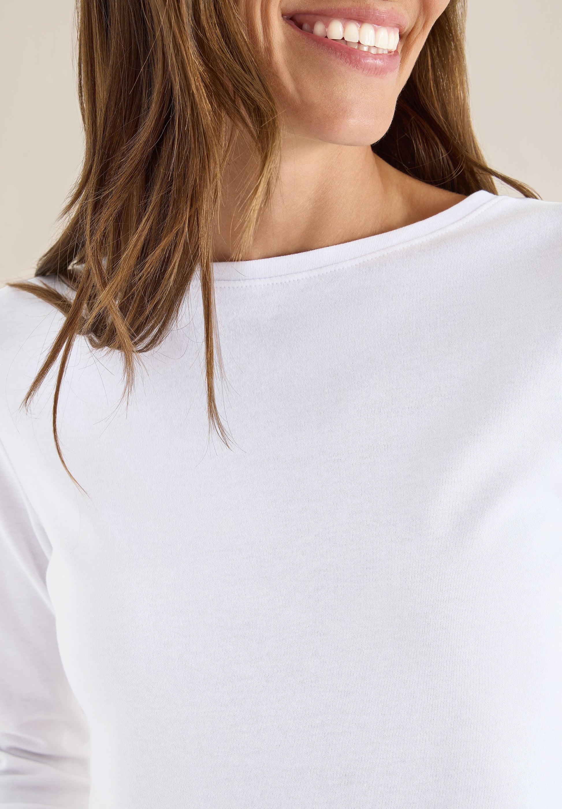 Cecil Damen Basic Shirt weiß