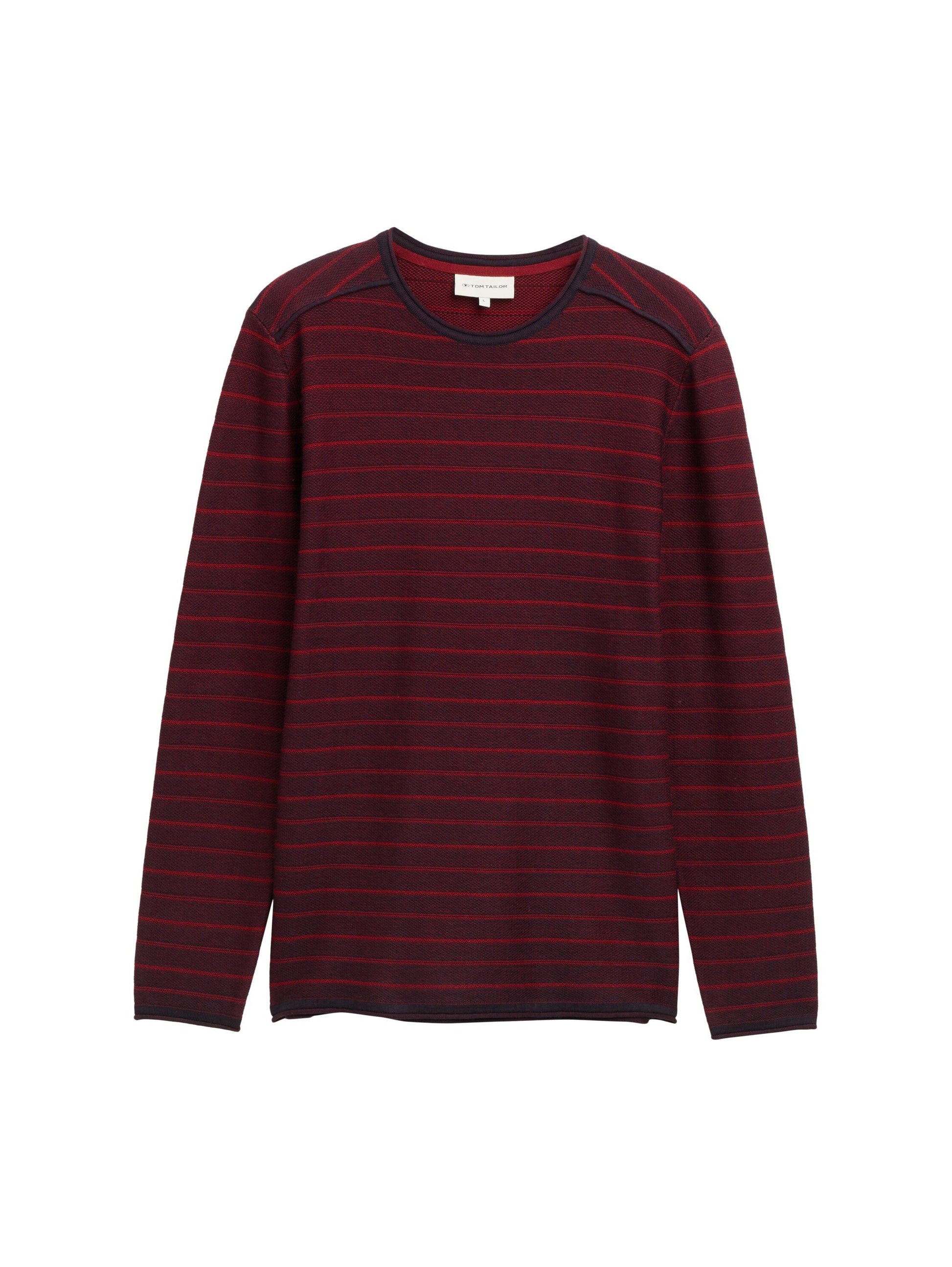 Tom Tailor Herren Strickpullover rot