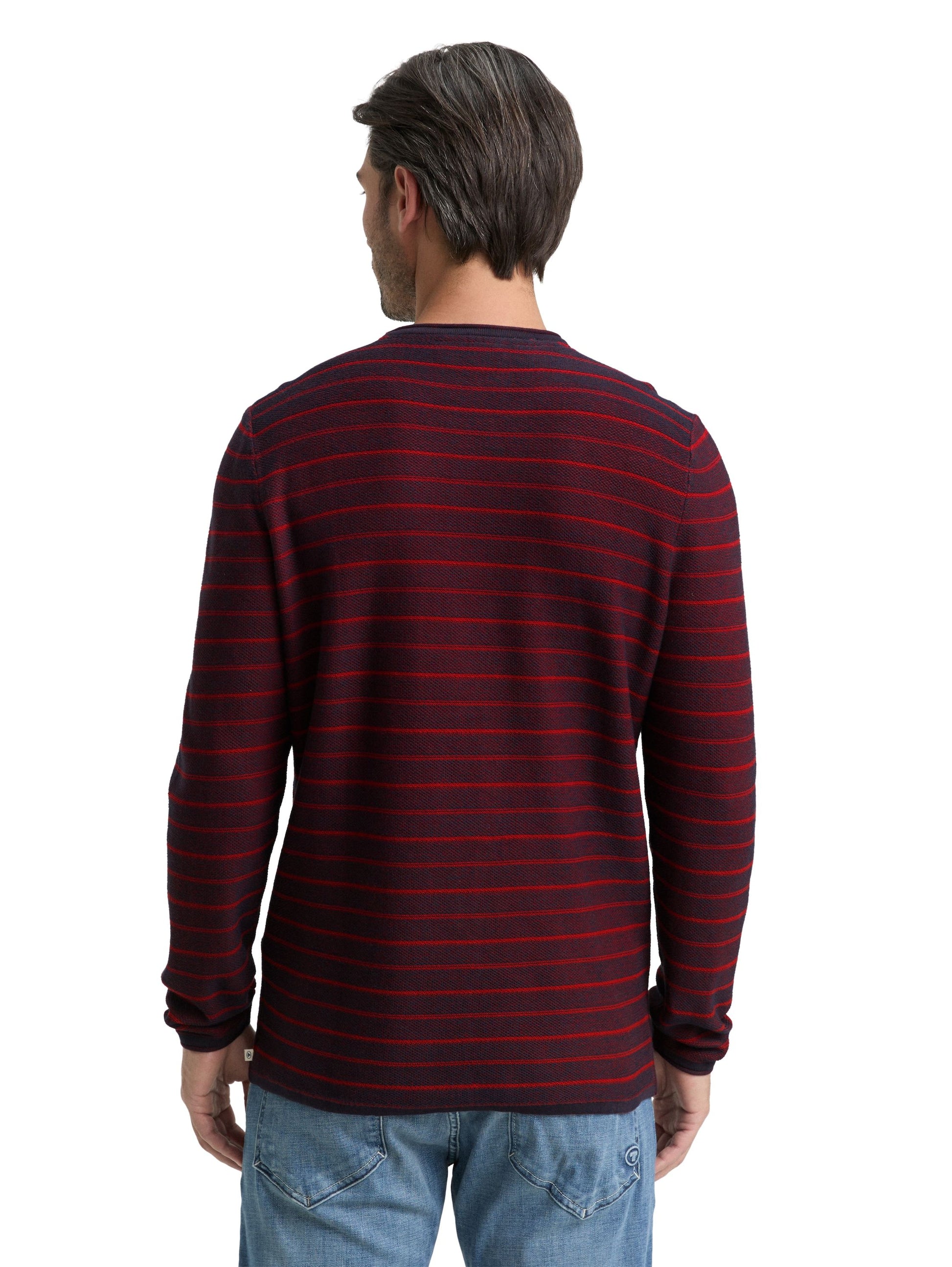 Tom Tailor Herren Strickpullover rot