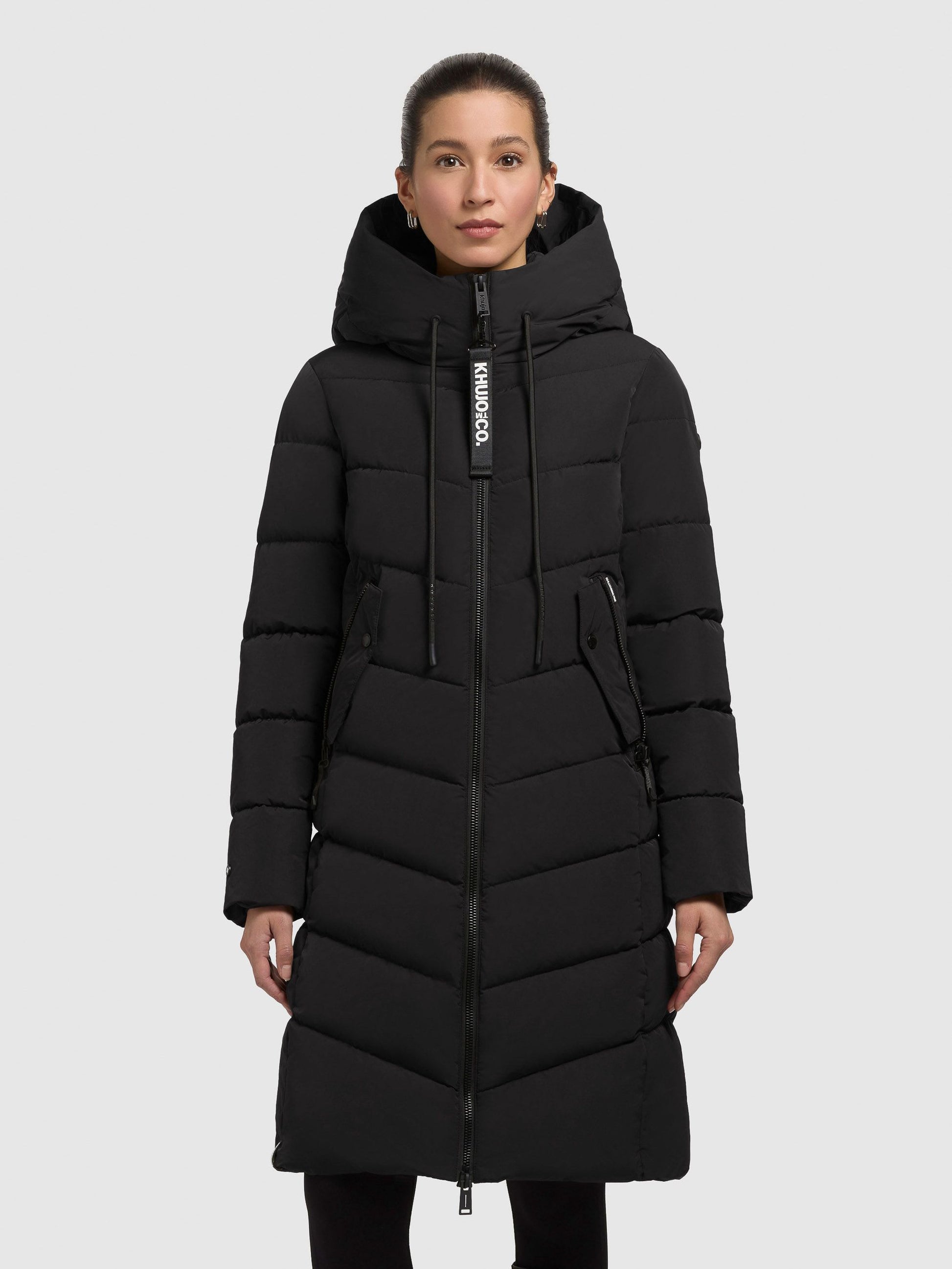 Khujo Damen Jacke schwarz