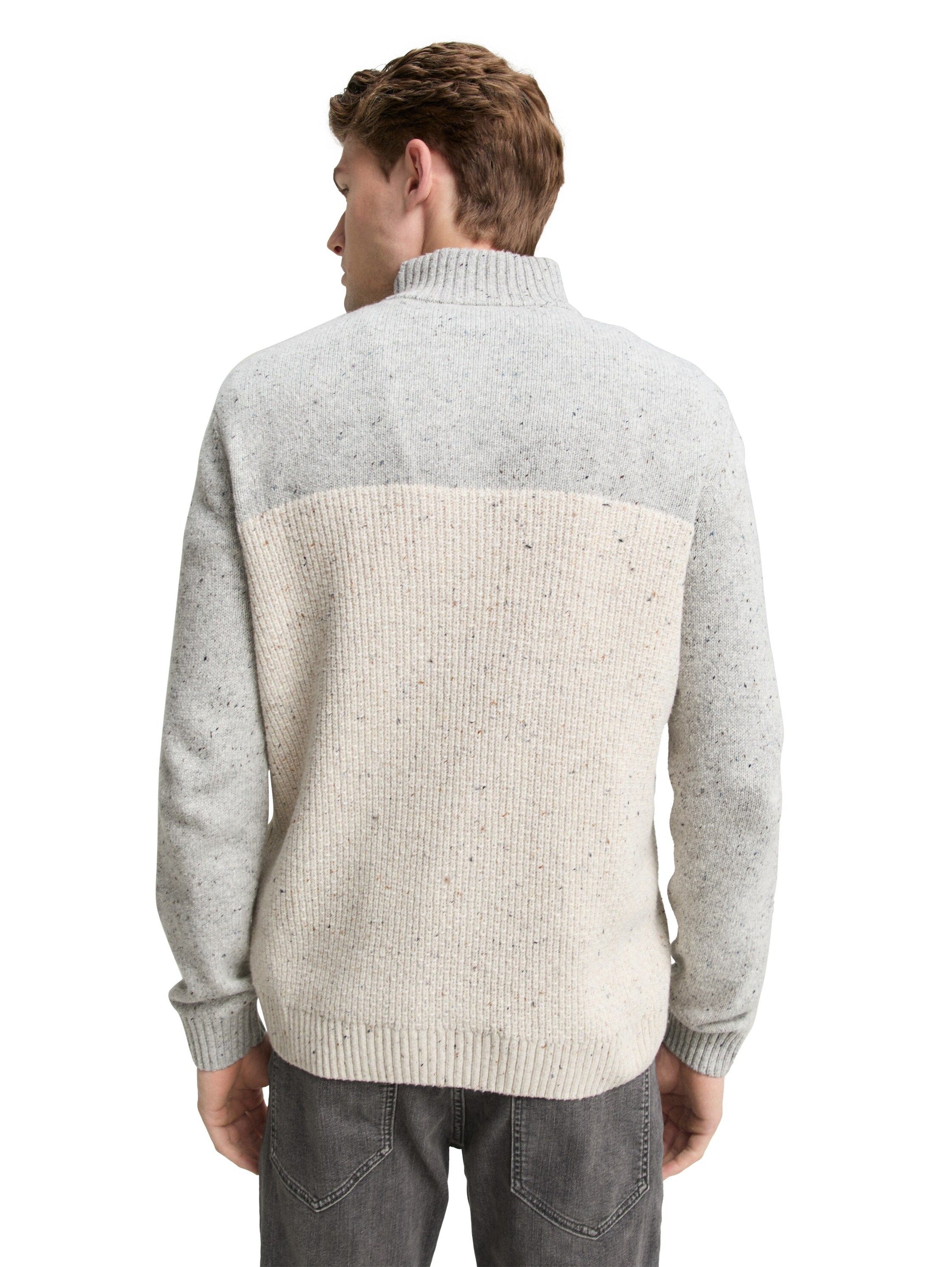 Tom Tailor Herren Pullover weiß