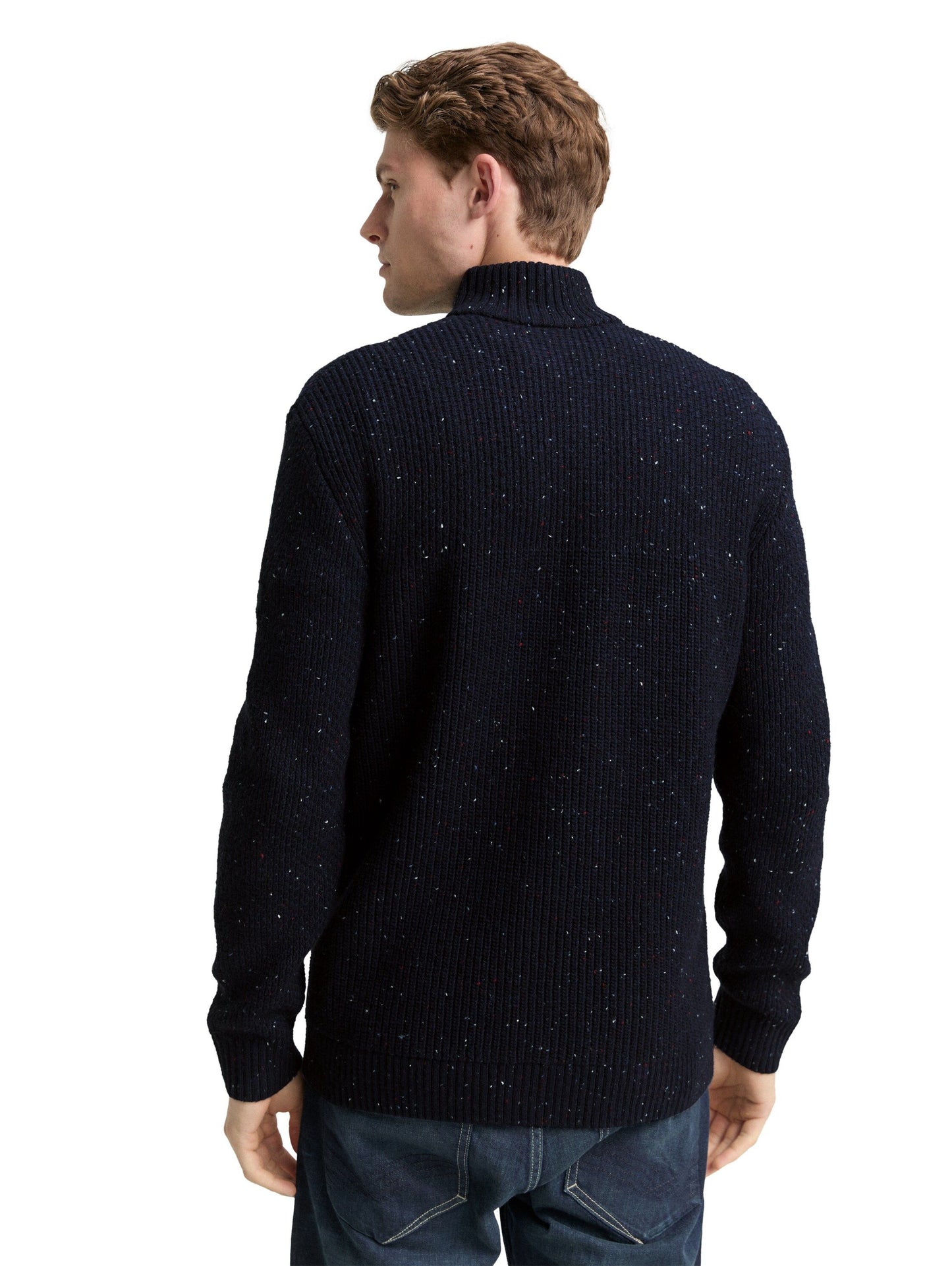 Tom Tailor Herren Strickjacke blau