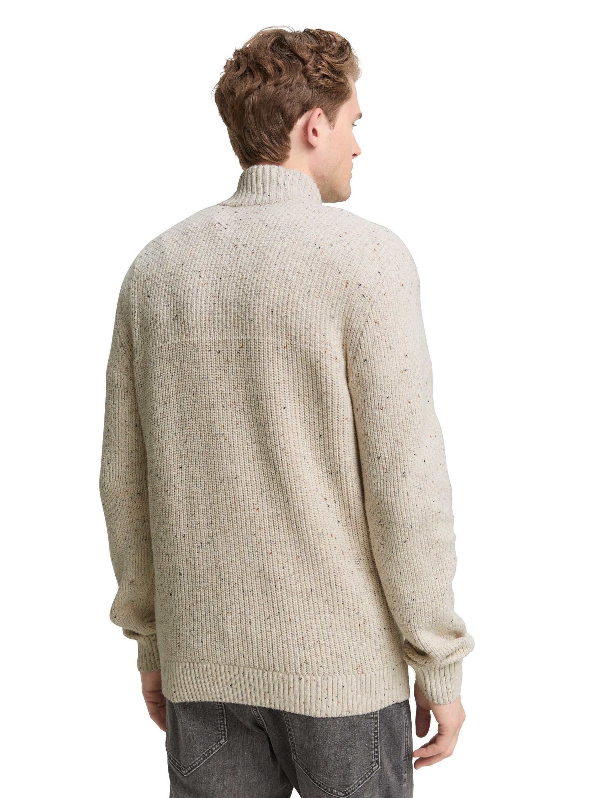 Tom Tailor Herren Pullover weiß