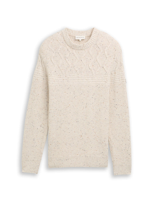 Tom Tailor Herren Pullover XXXL weiß