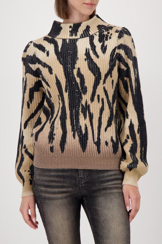 Monari Damen Pullover braun