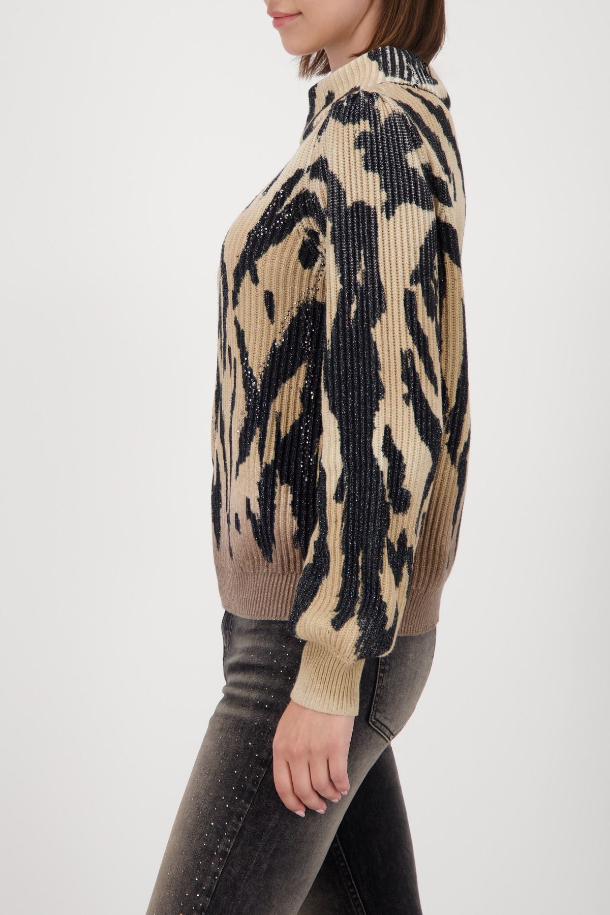 Monari Damen Pullover braun
