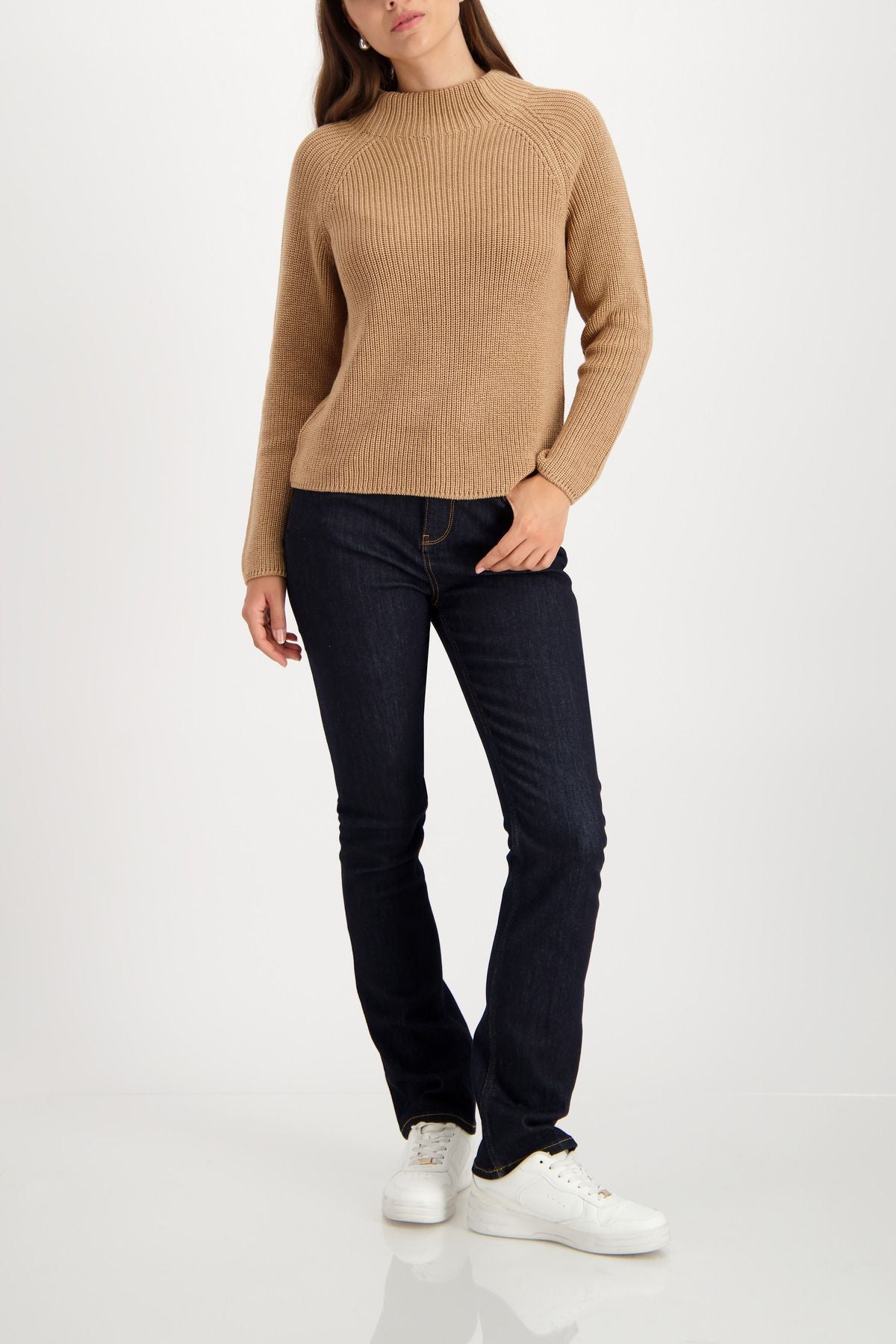 Monari Damen Pullover braun