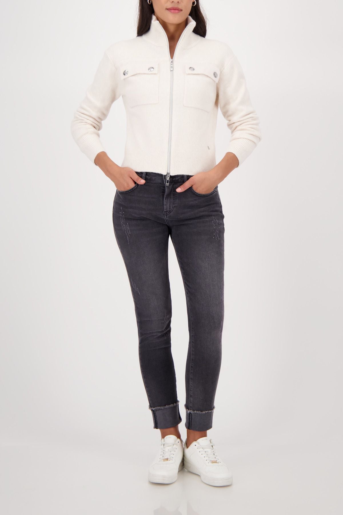 Monari Damen Strickjacke beige