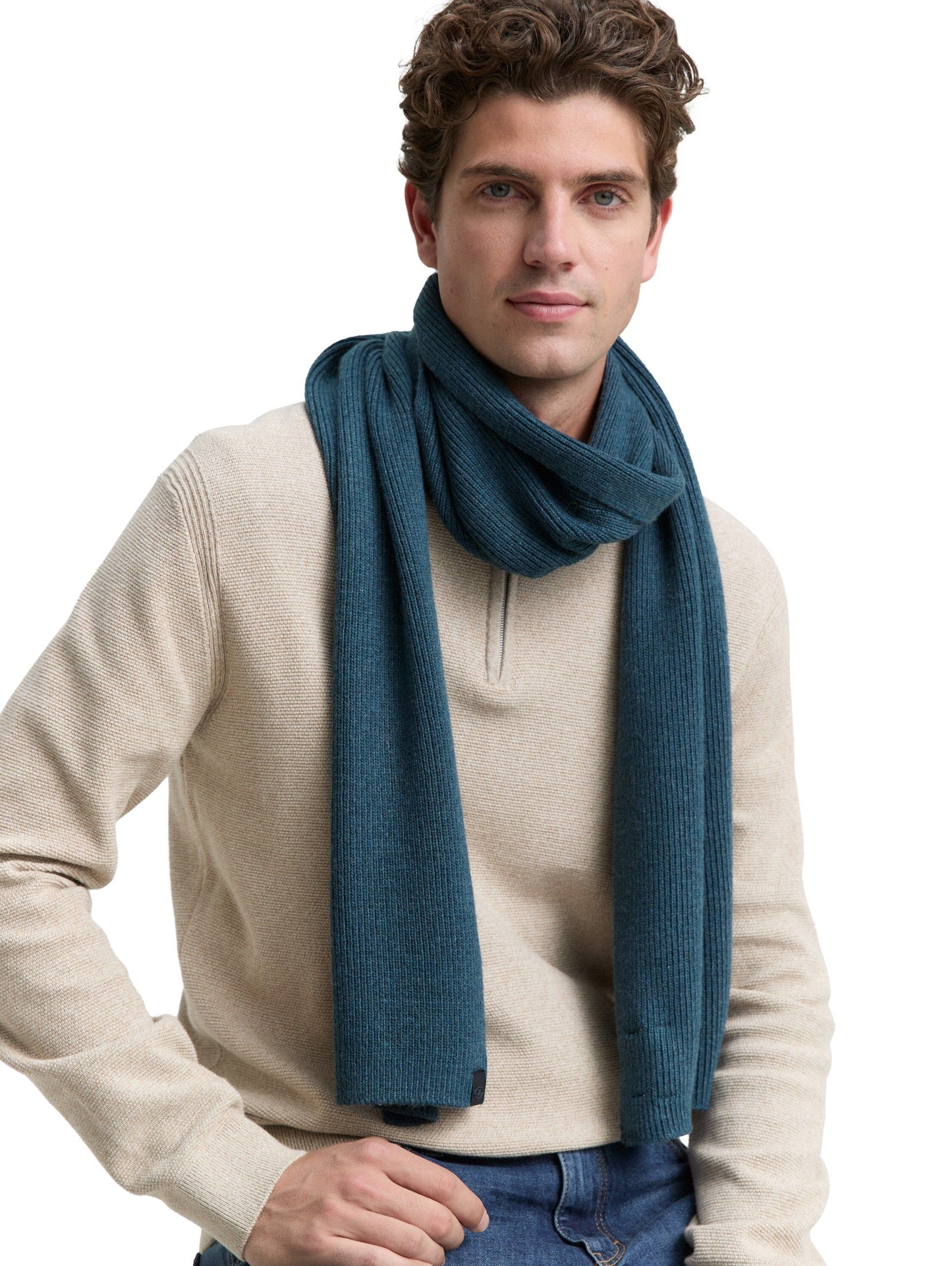 Tom Tailor Herren Schal blau