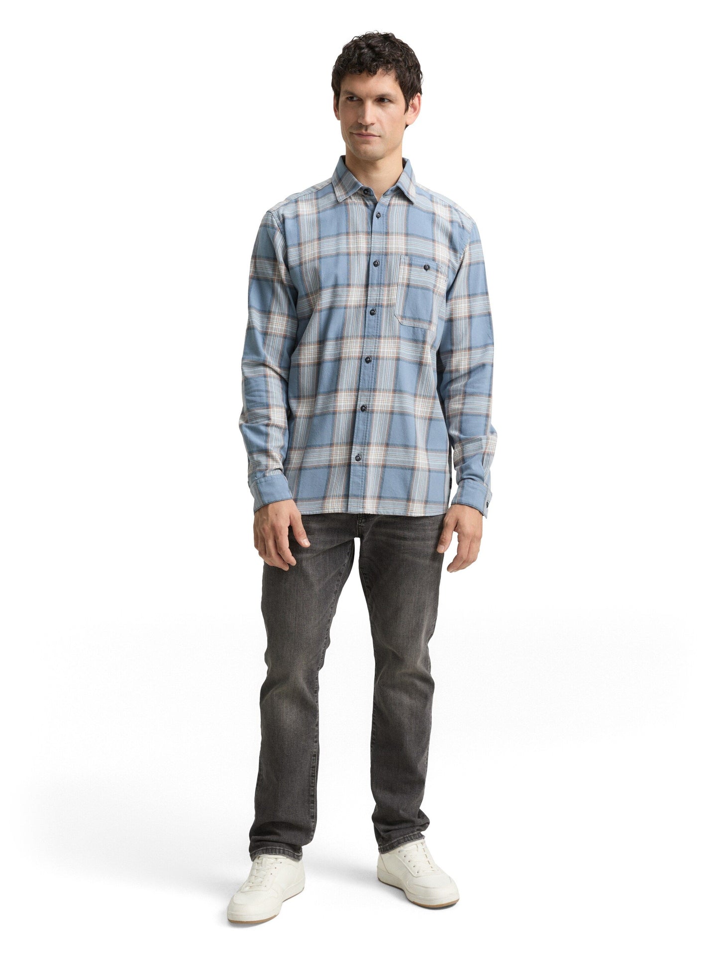 Tom Tailor Herren Hemd blau