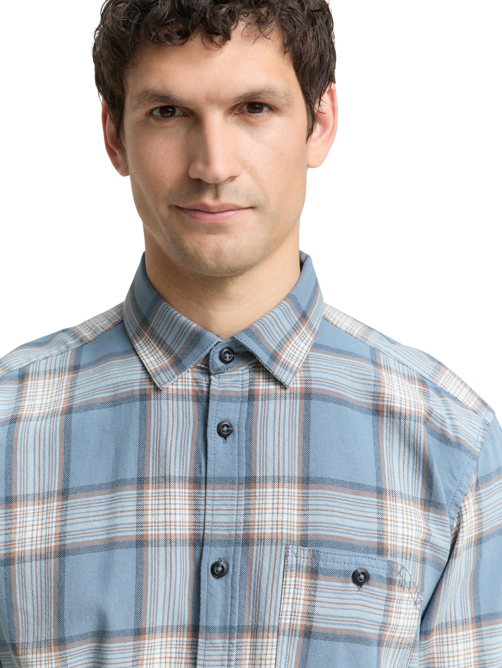 Tom Tailor Herren Hemd blau