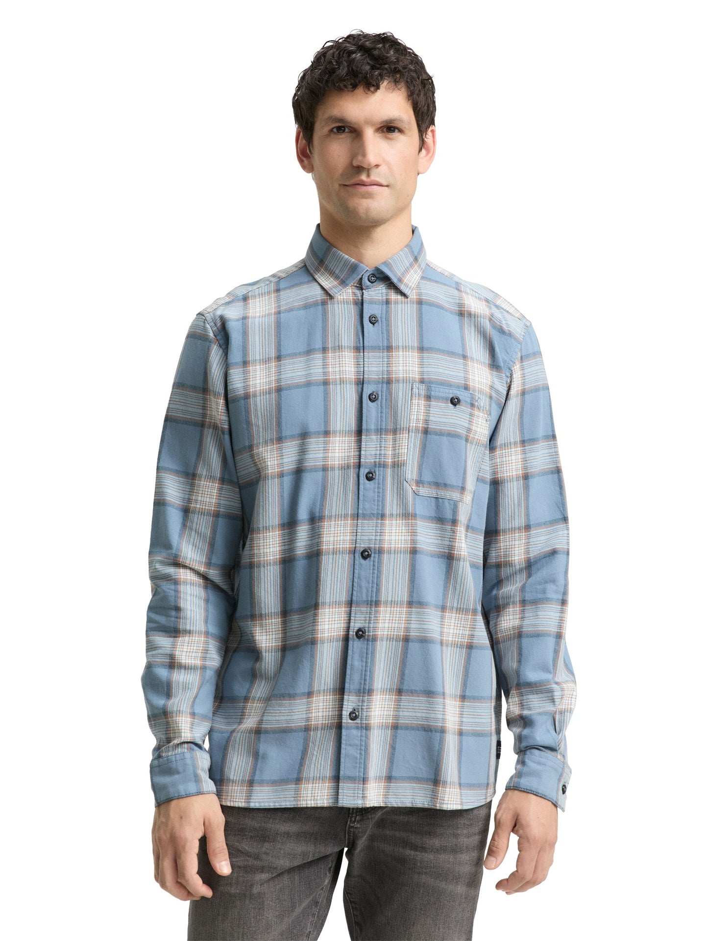 Tom Tailor Herren Hemd blau