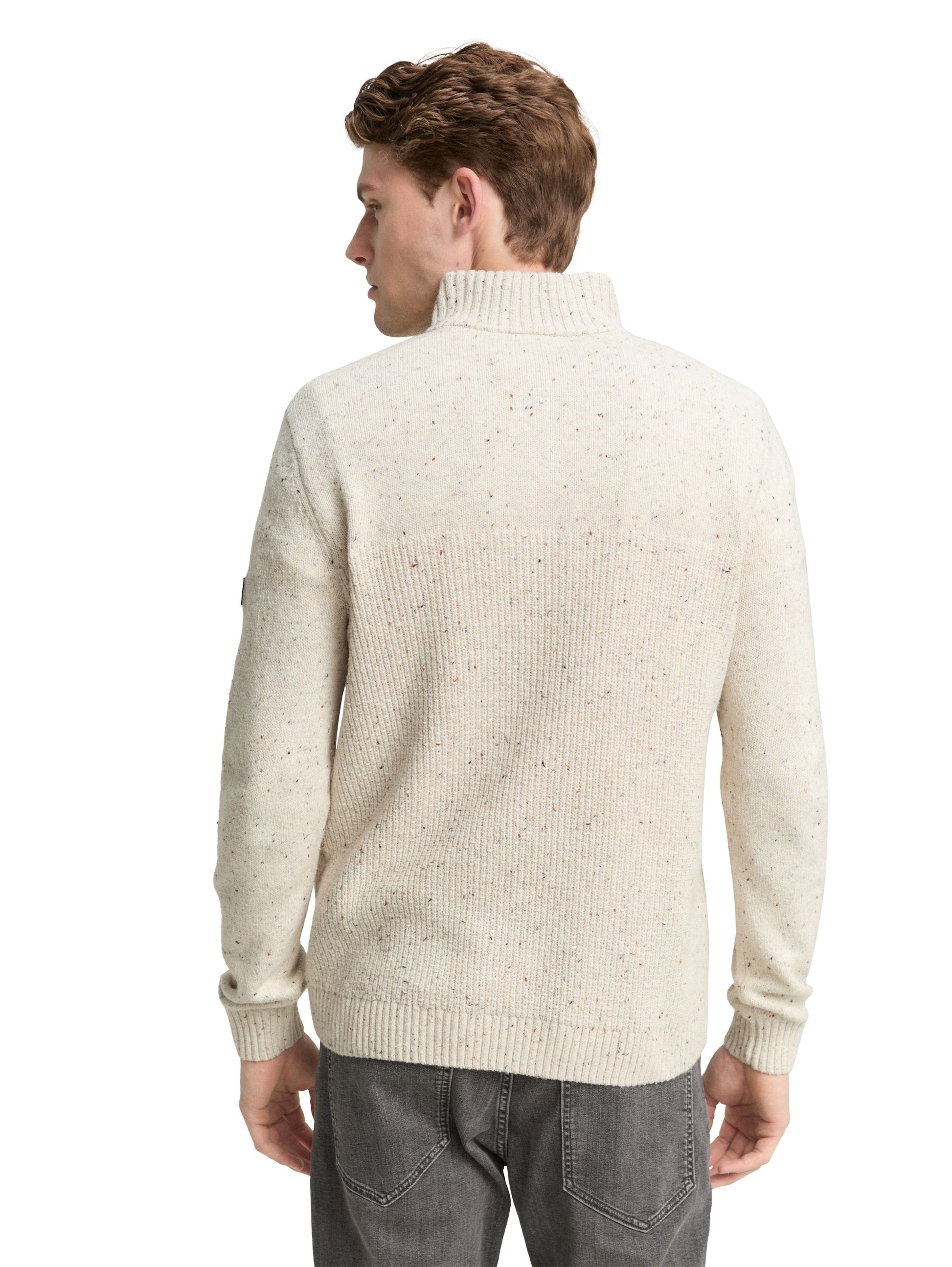 Tom Tailor Herren Pullover weiß