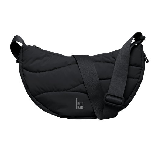 Got Bag Damen Tasche Wavy Puffer Moon Bag schwarz