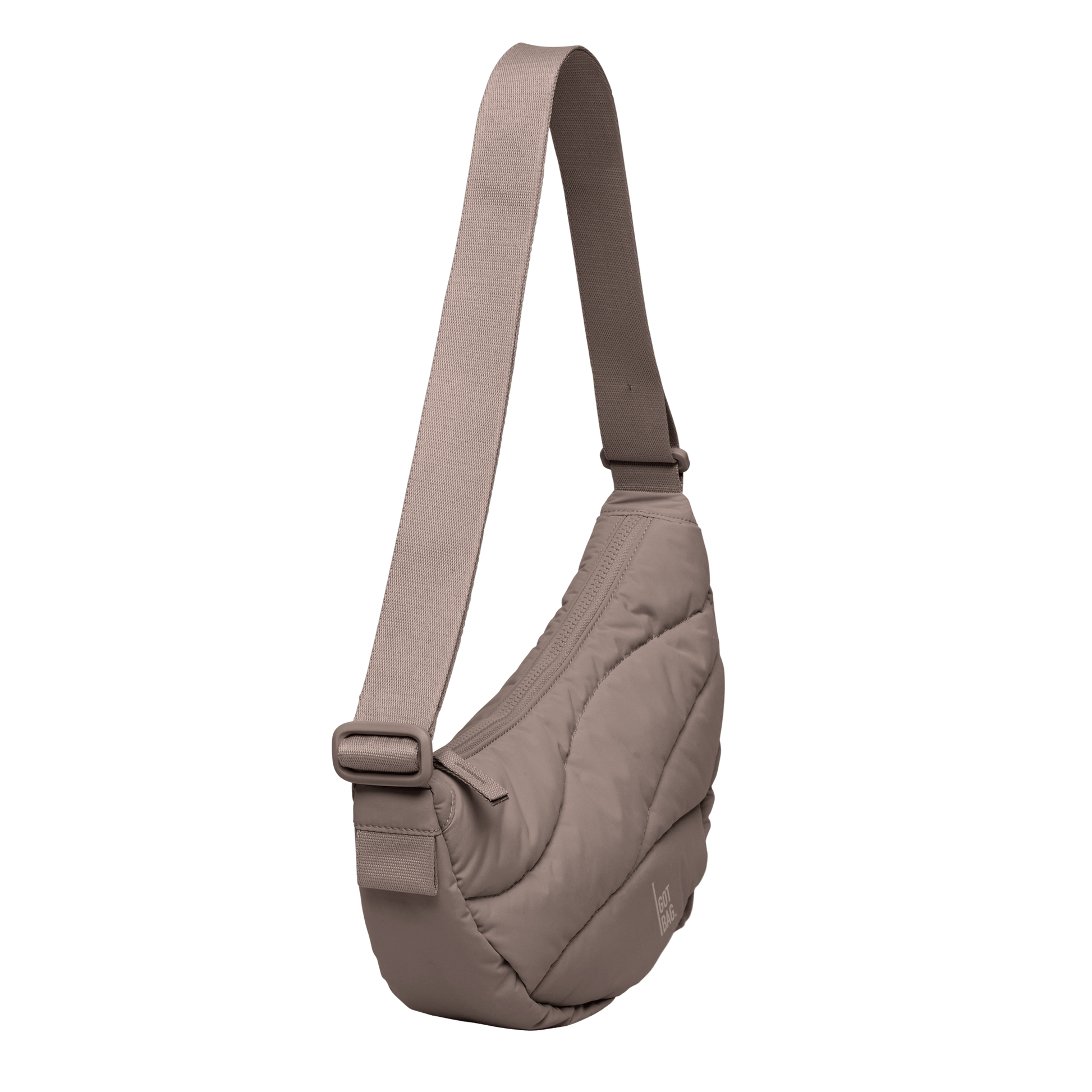 Got Bag Damen Tasche Wavy Puffer Moon Bag braun