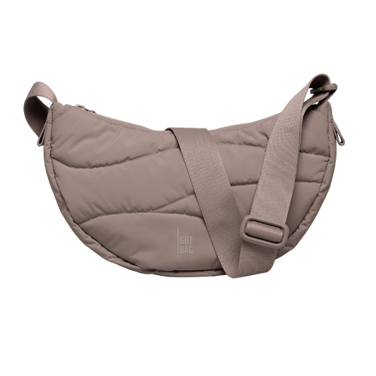 Got Bag Damen Tasche Wavy Puffer Moon Bag braun