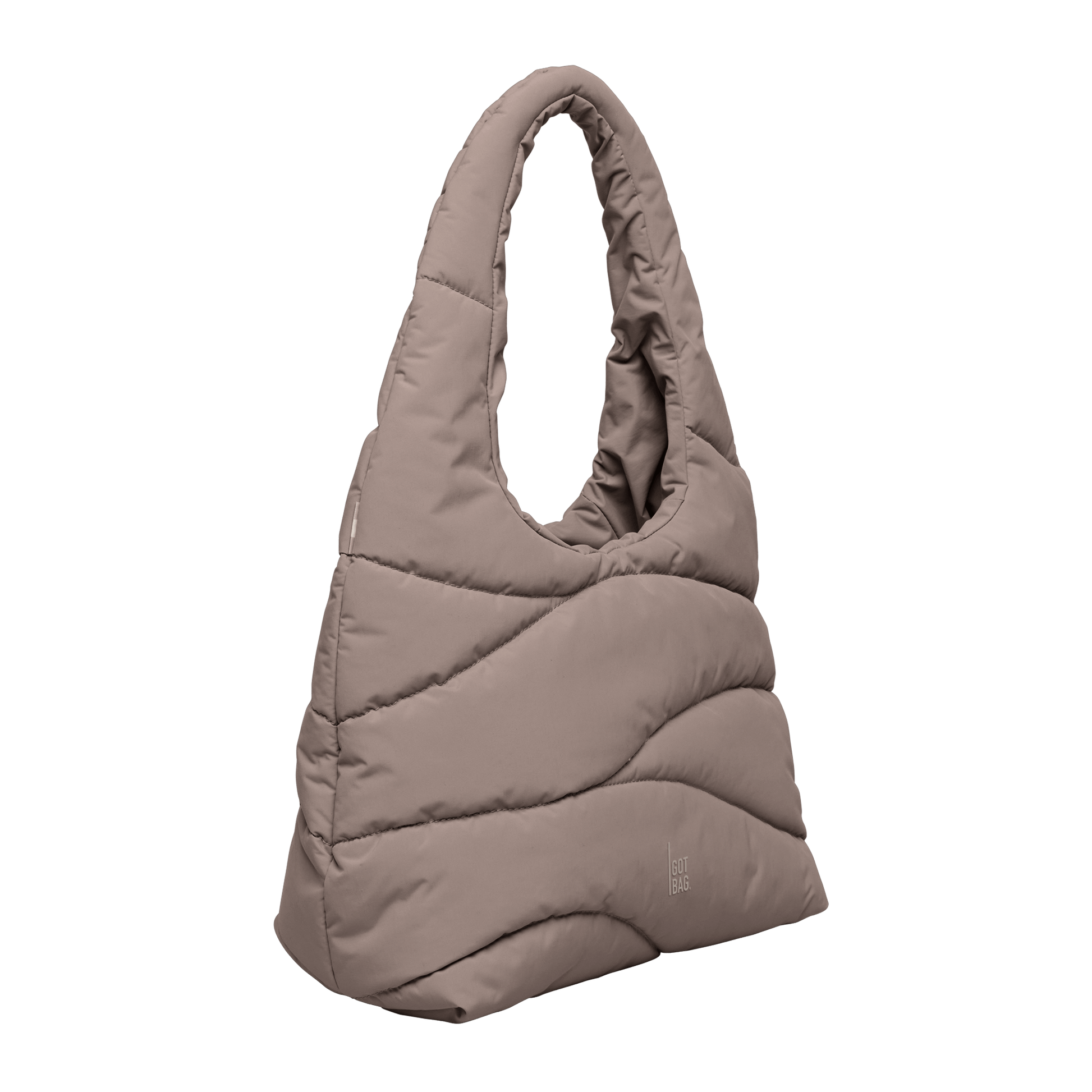 Got Bag Damen Tasche Wavy Puffer Shoulder Bag braun