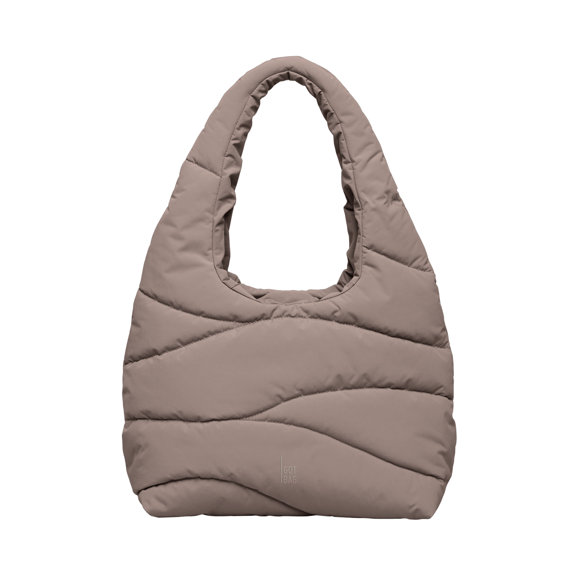 Got Bag Damen Tasche Wavy Puffer Shoulder Bag braun