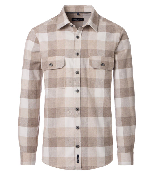 Casa Moda Herren Hemdjacke beige