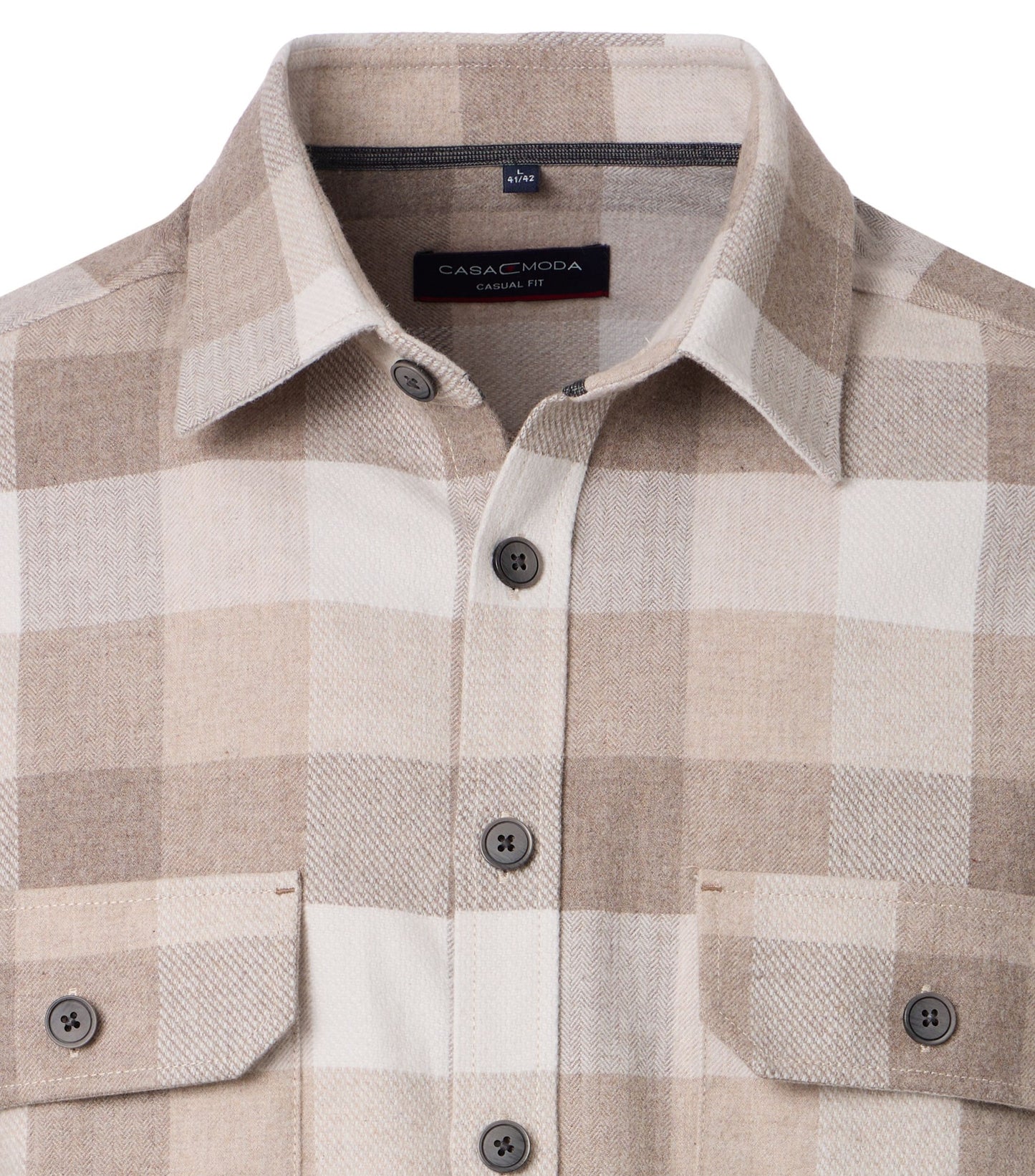 Casa Moda Herren Hemdjacke beige