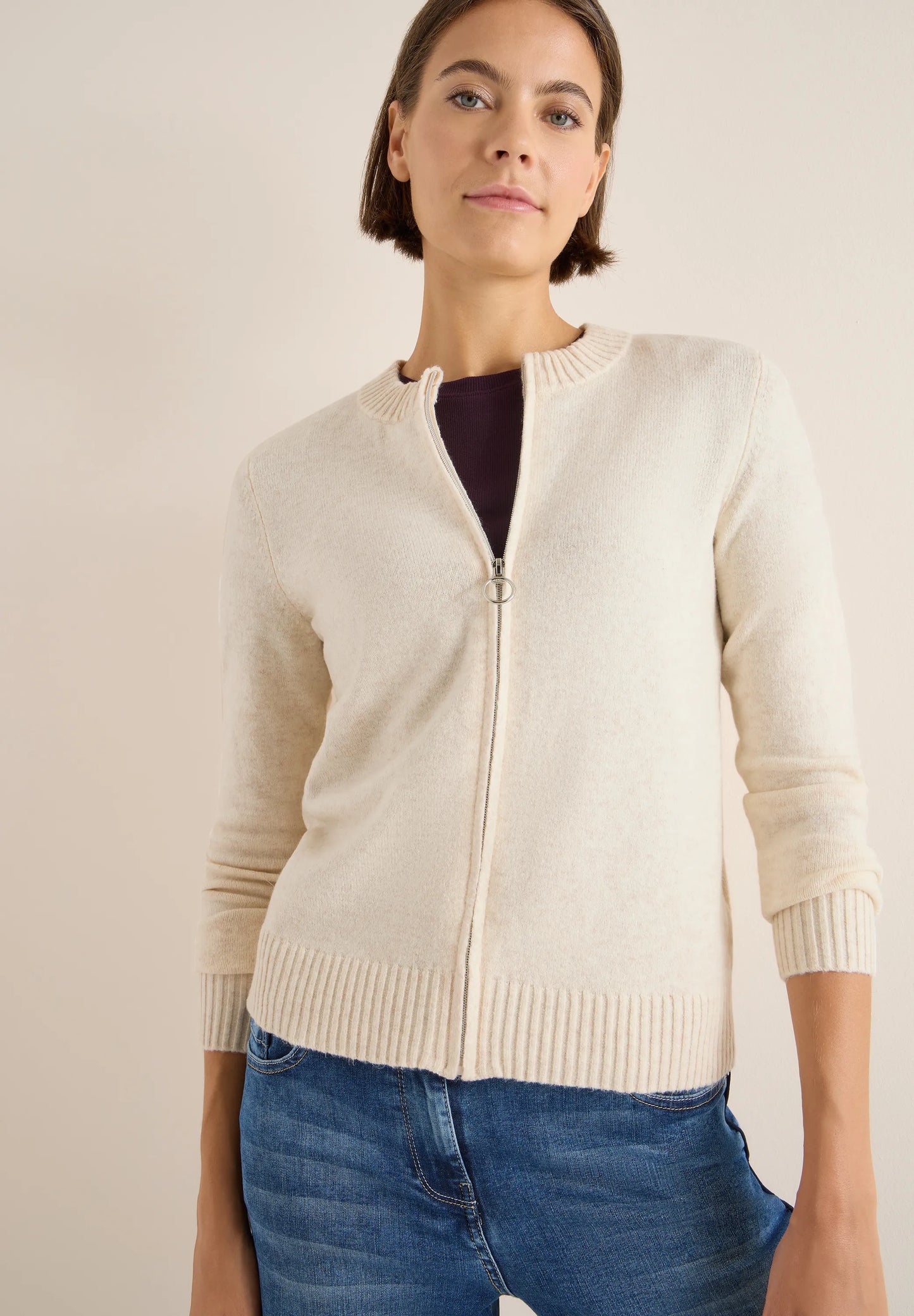 Cecil Damen Strickjacke beige