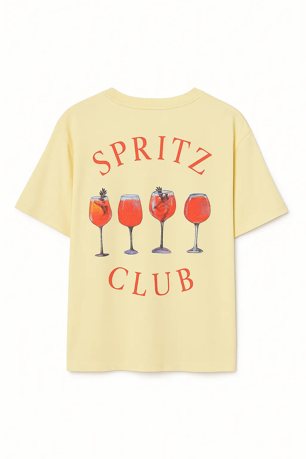 Larahutt Damen T-Shirt Spritz gelb