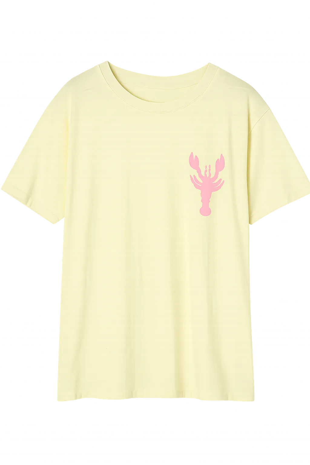 Larahutt Damen T-Shirt "Hummer-Sea Love" gelb