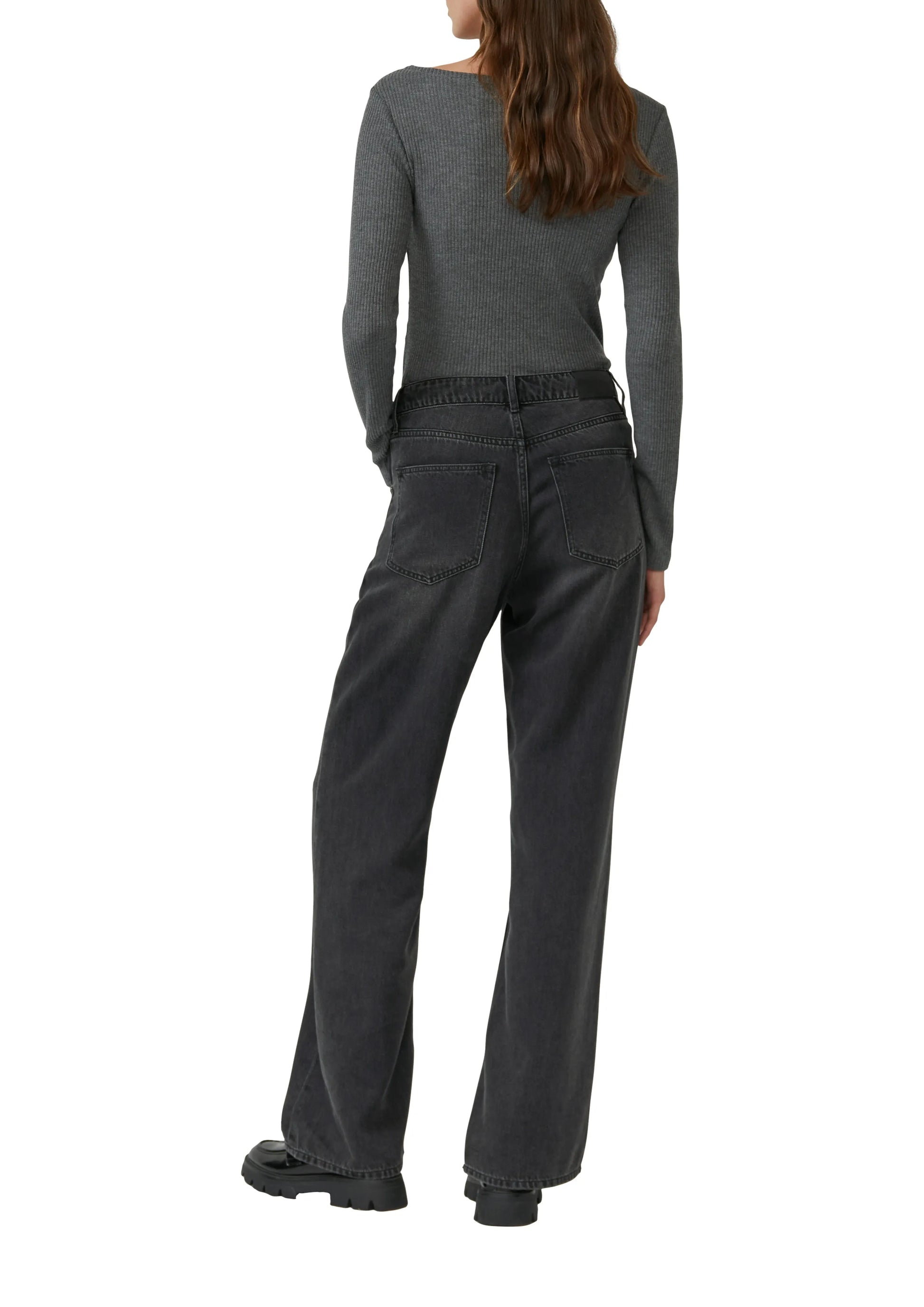 s.Oliver Damen T-Shirt grau