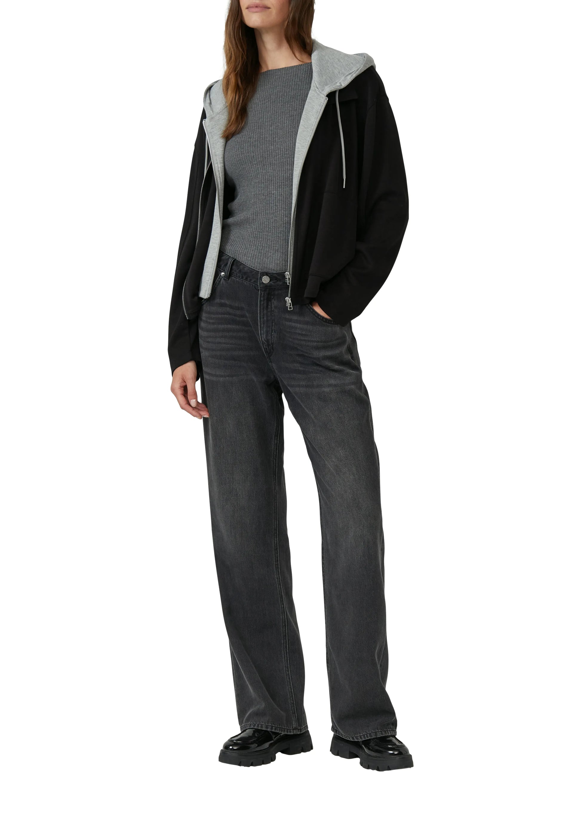 s.Oliver Damen T-Shirt grau