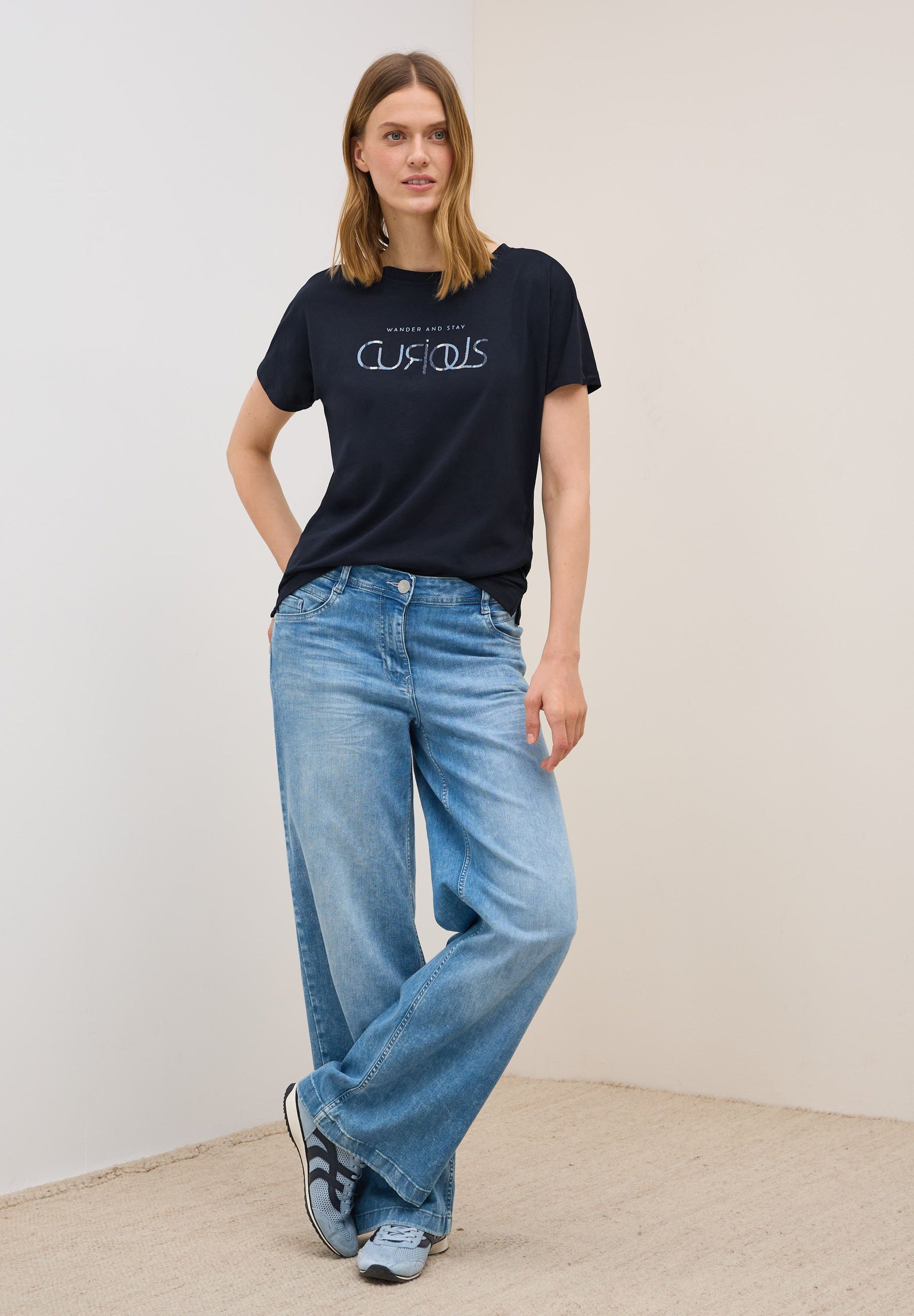 Cecil Damen T-Shirt blau