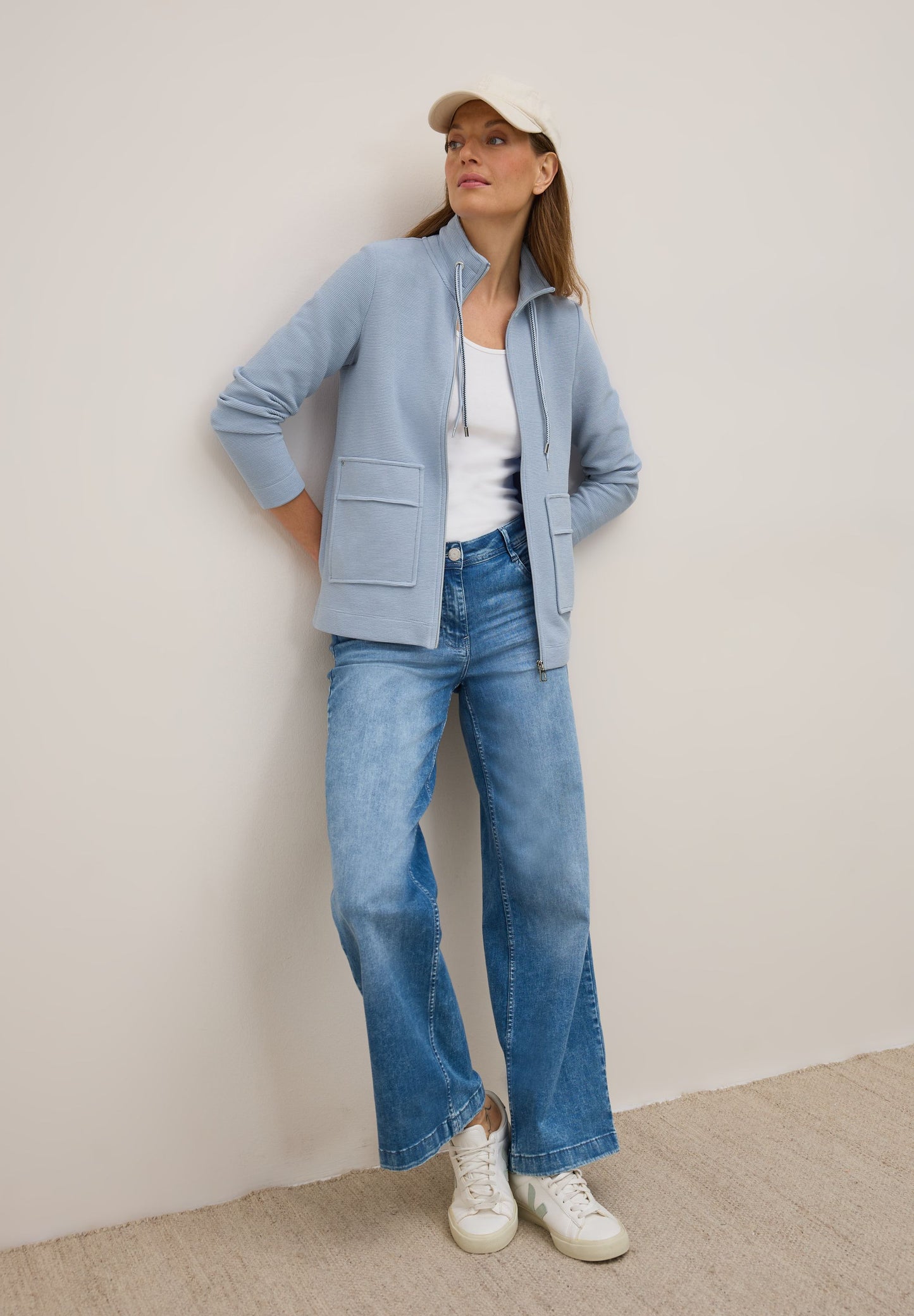 Cecil Damen Ottoman Jacke blau