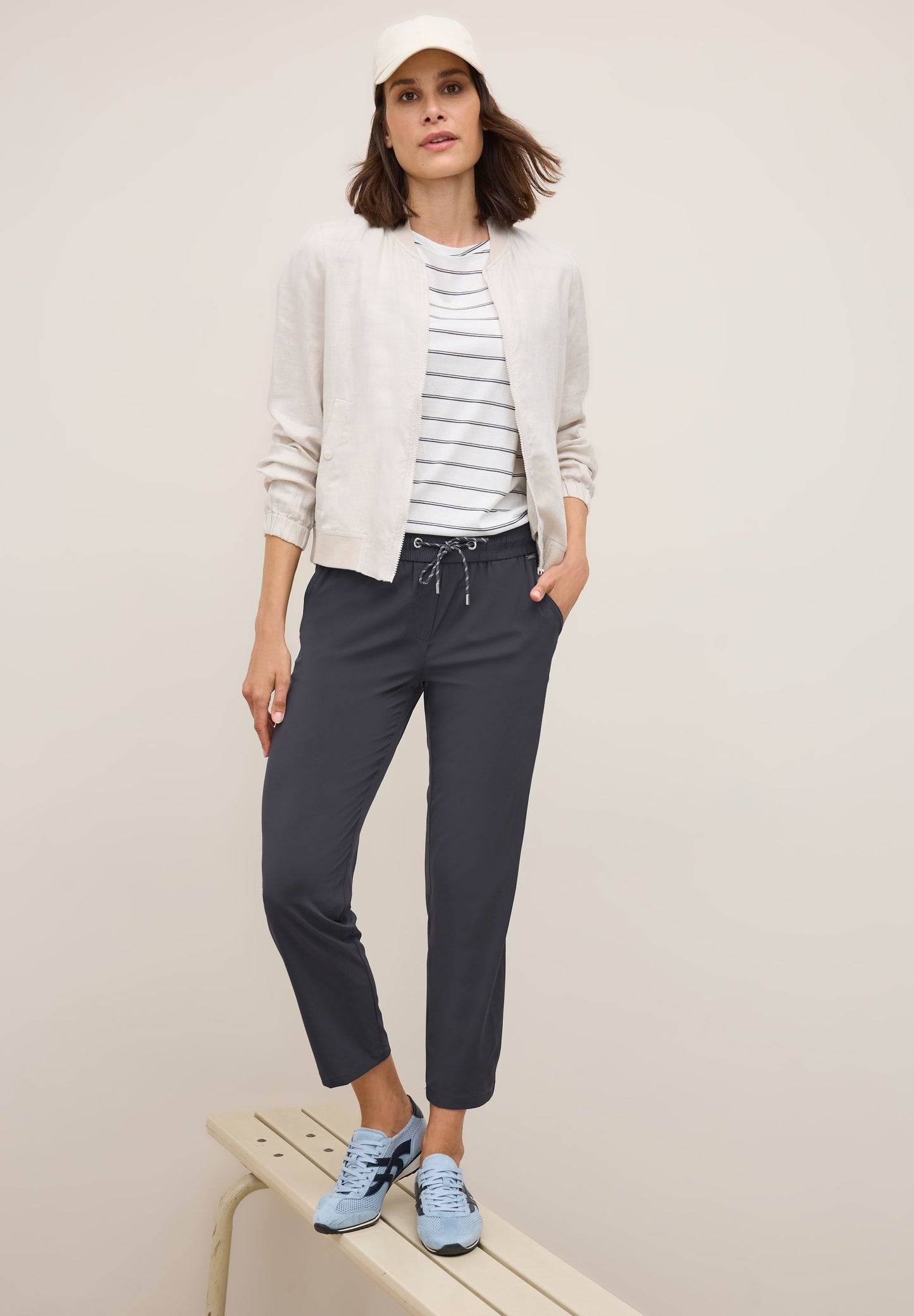 Cecil Damen Hose grau